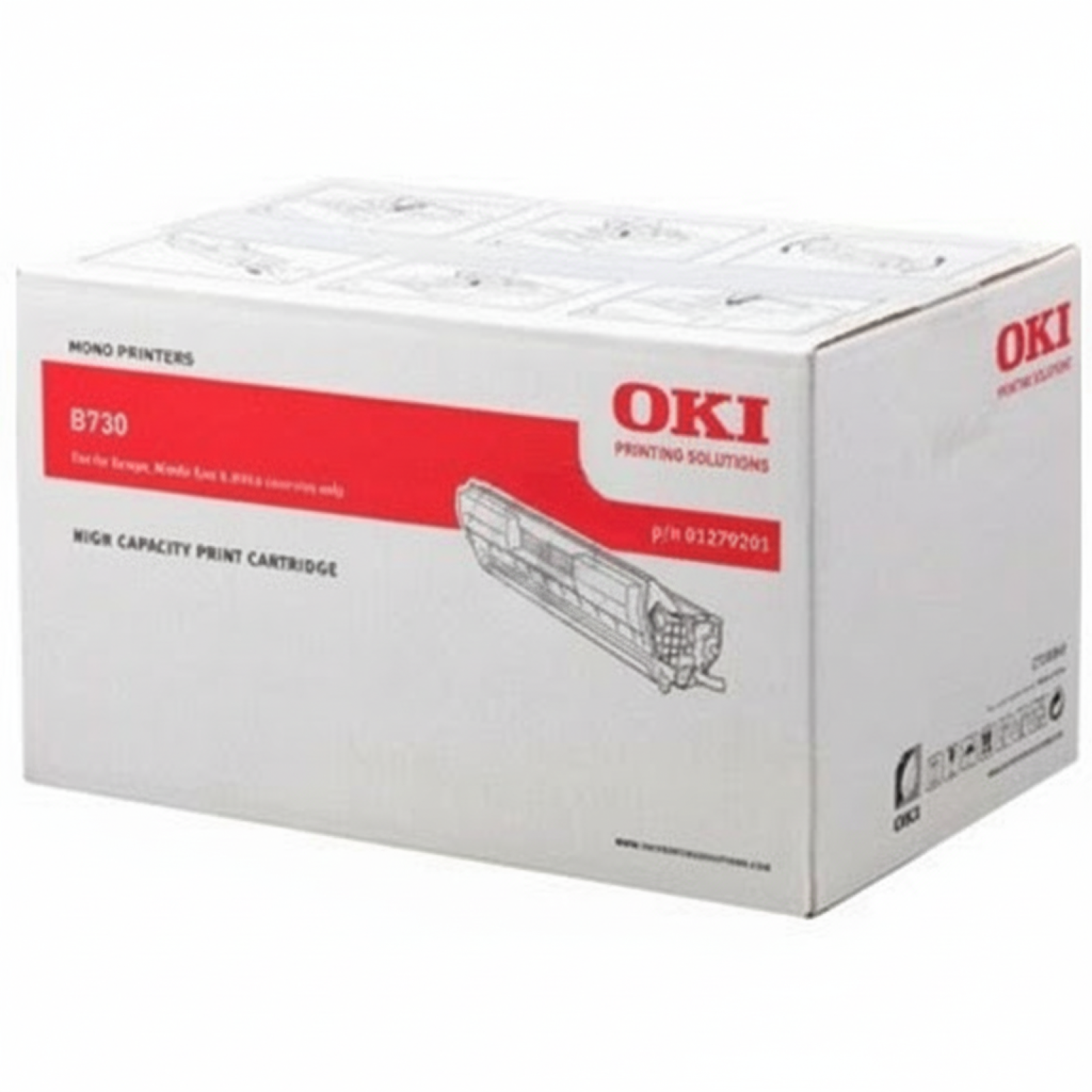 Original OEM Toner Oki B730 (1279201) (Black)