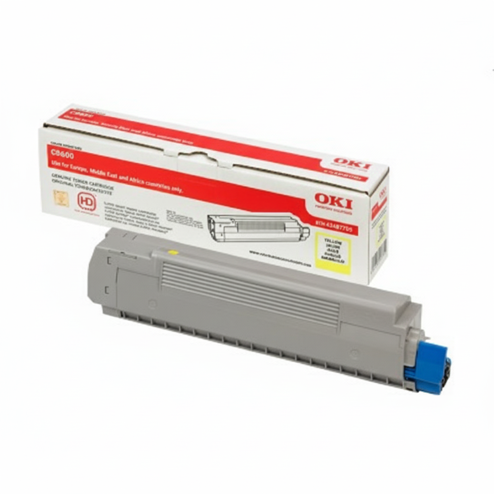 Original OEM Toner Oki C8600 8800 (43487709) (Yellow)