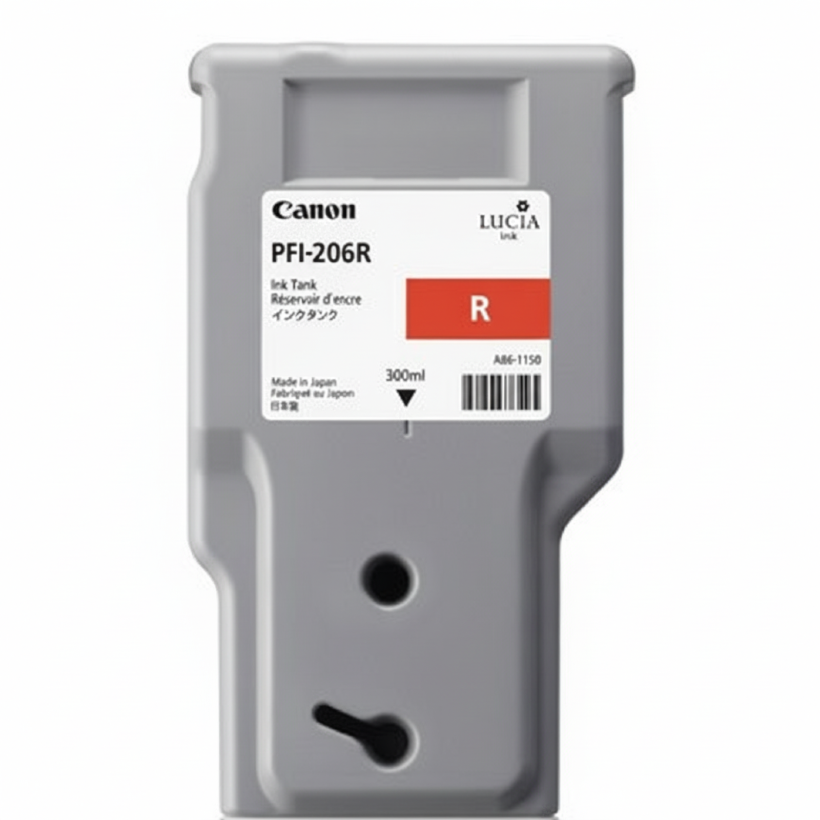 Original OEM Ink Cartridge Canon PFI-206R (5309B001AA) (Red)