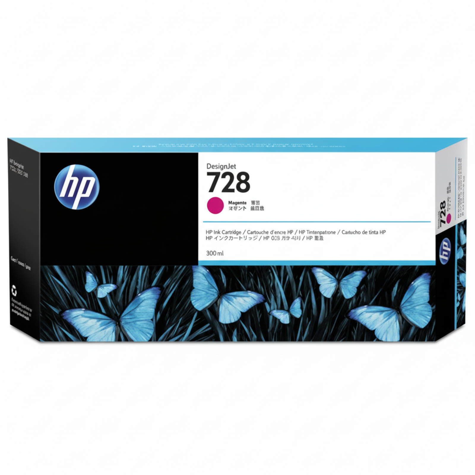 Original OEM Ink Cartridge HP 728 300ml (F9K16A) (Magenta)
