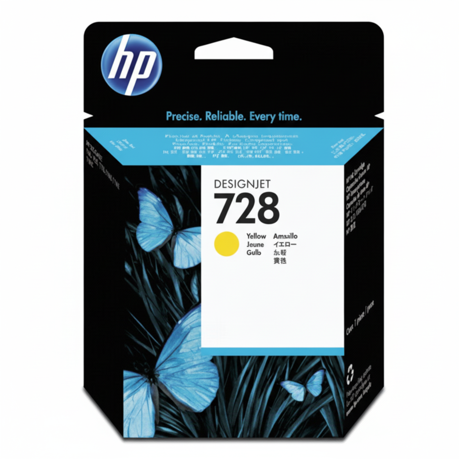 Original OEM Ink Cartridge HP 728 130ml (F9J65A) (Yellow)
