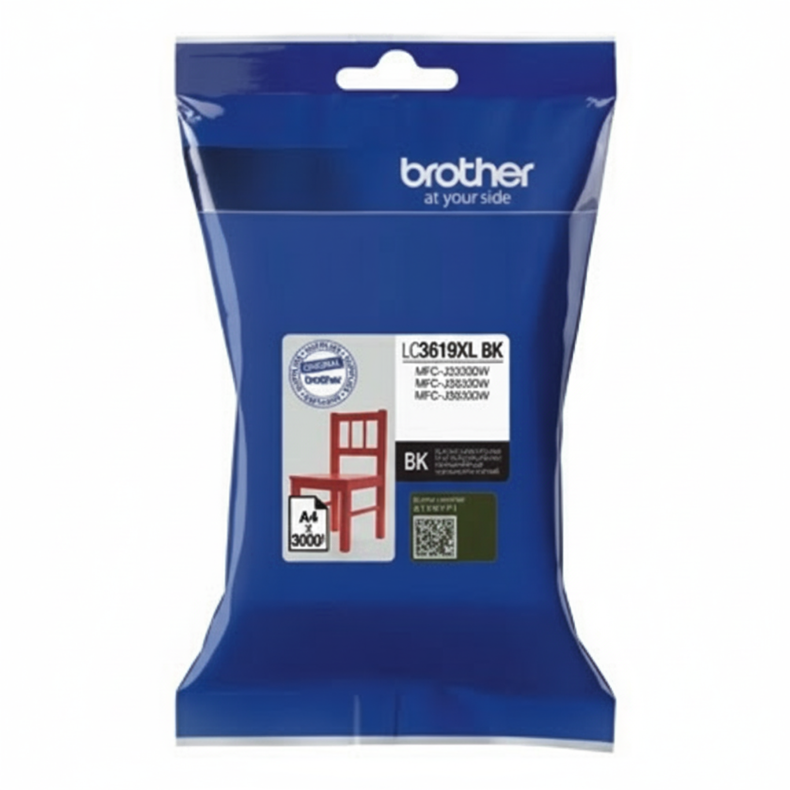 Original OEM Ink Cartridge Brother LC-3619 XL BK (LC3619XLBK) (Black)