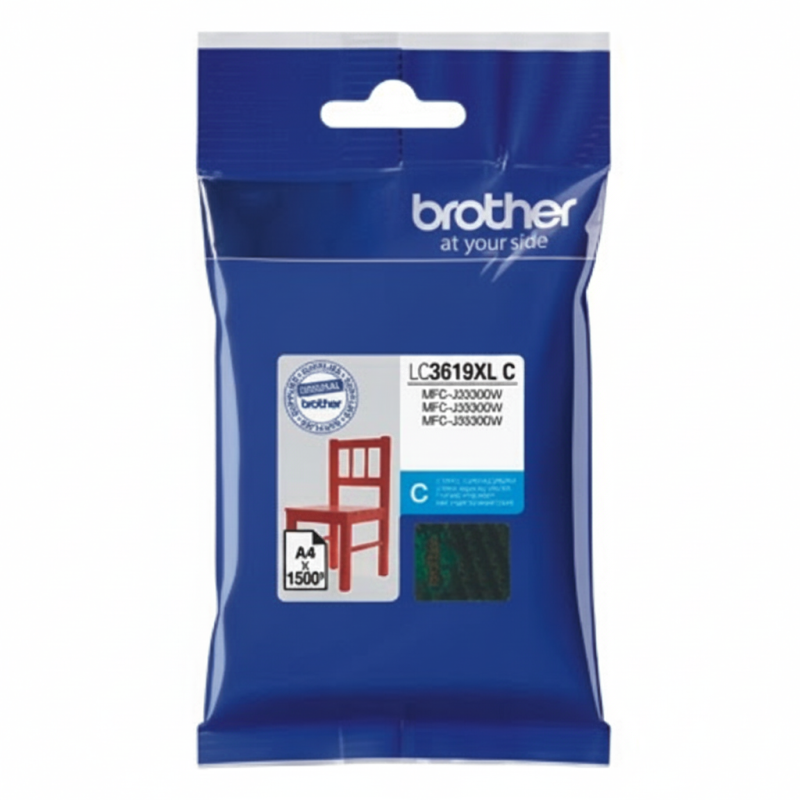 Original OEM Ink Cartridge Brother LC-3619 XL C (LC3619XLC) (Cyan)
