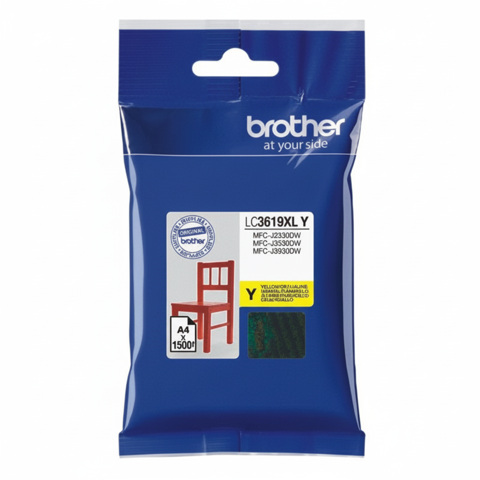 Original OEM Ink Cartridge Brother LC-3619 XL Y (LC3619XLY) (Yellow)