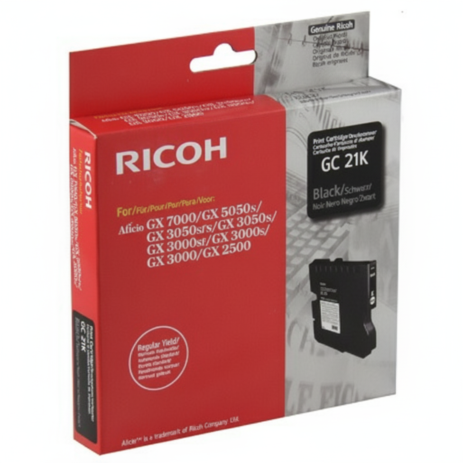 Original OEM Ink Cartridge Ricoh GC-21K (405532) (Black)