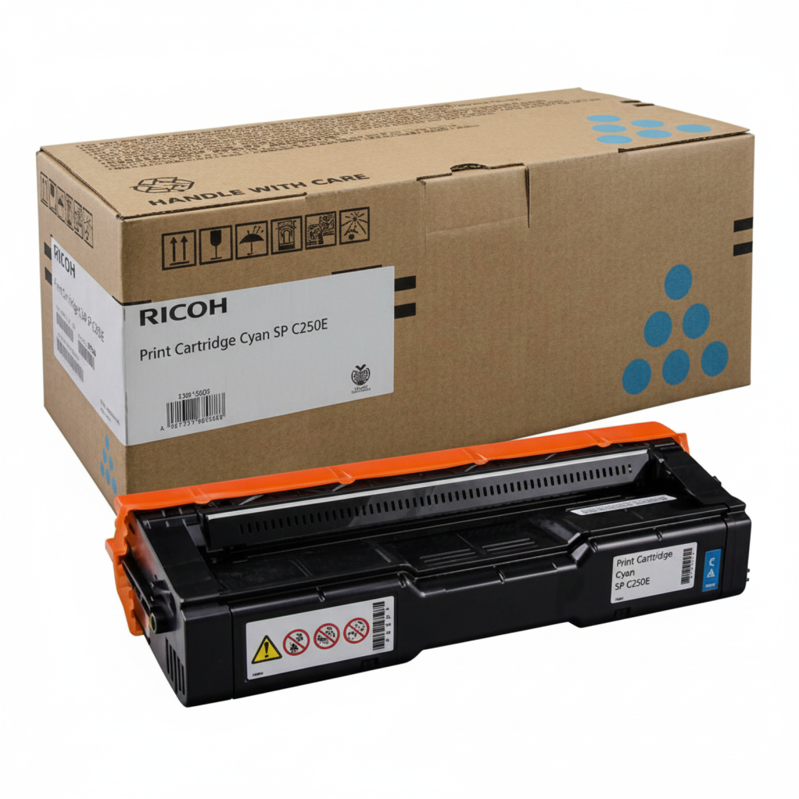 Original OEM Toner Ricoh C250E (407544) (Cyan)