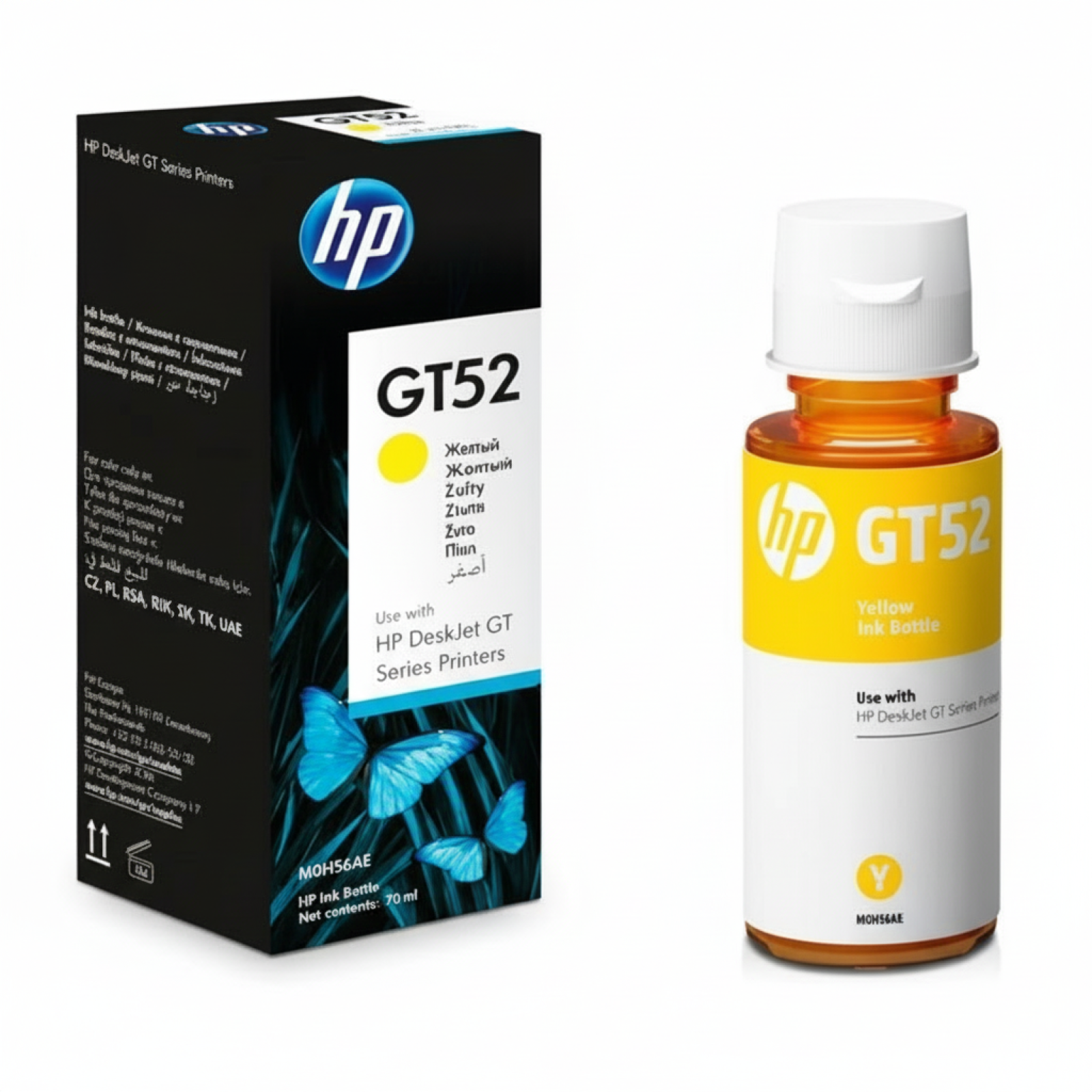 Original OEM Ink Cartridge HP GT52 (M0H56AE) (Yellow)