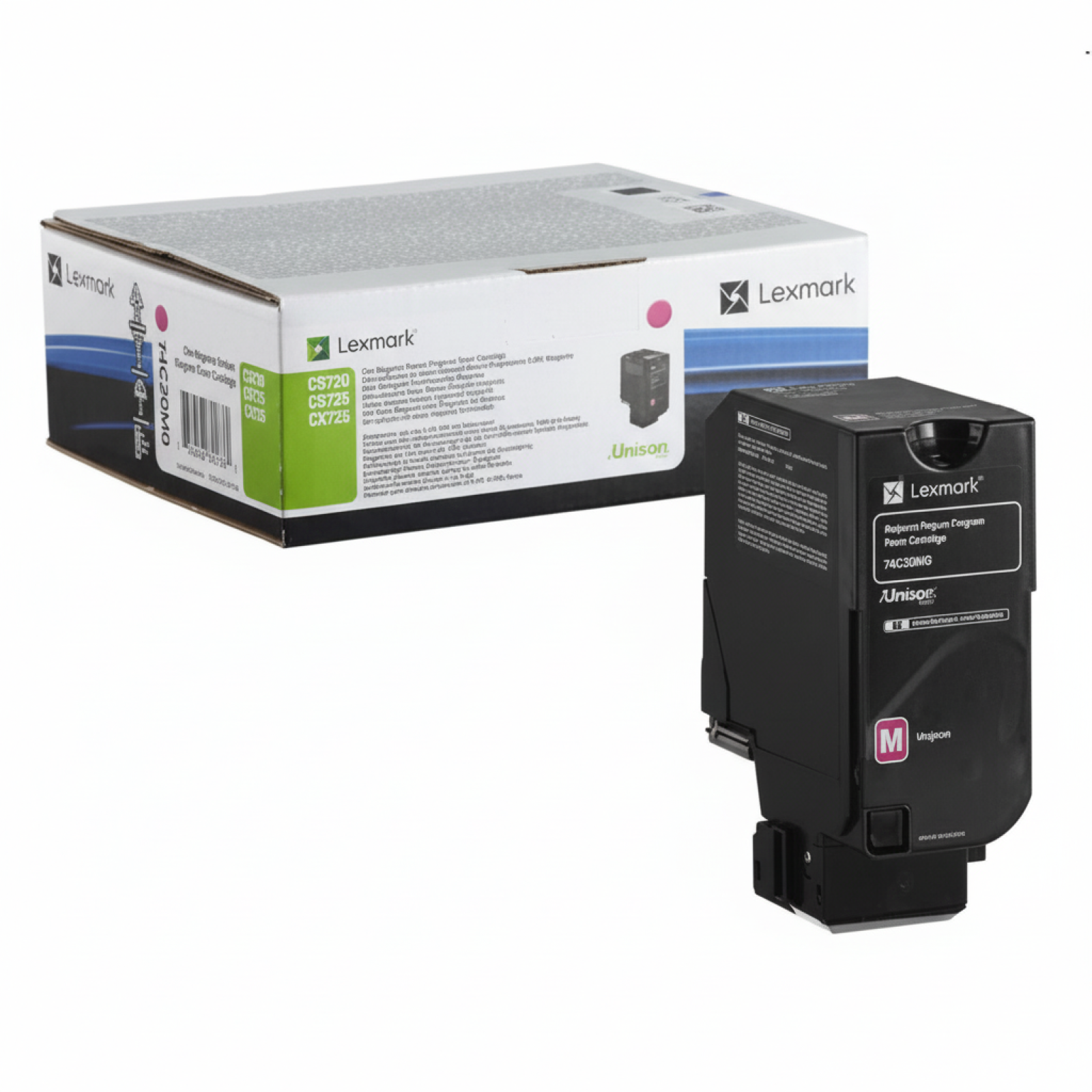 Original OEM Toner Lexmark CX725 M (74C20M0) (Magenta)