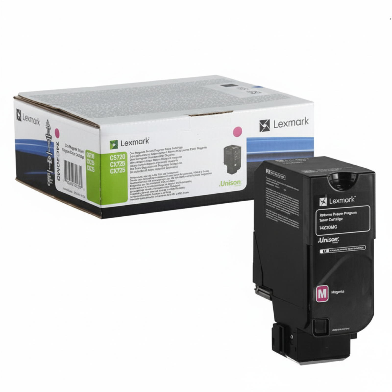 Original OEM Toner Lexmark CX725 H M (74C2HM0) (Magenta)