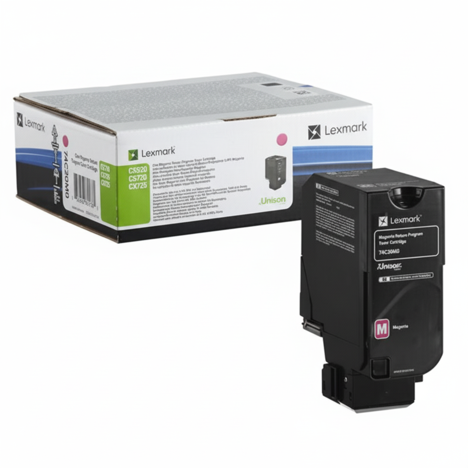 Original OEM Toner Lexmark CX725 M (74C2SME) (Magenta)