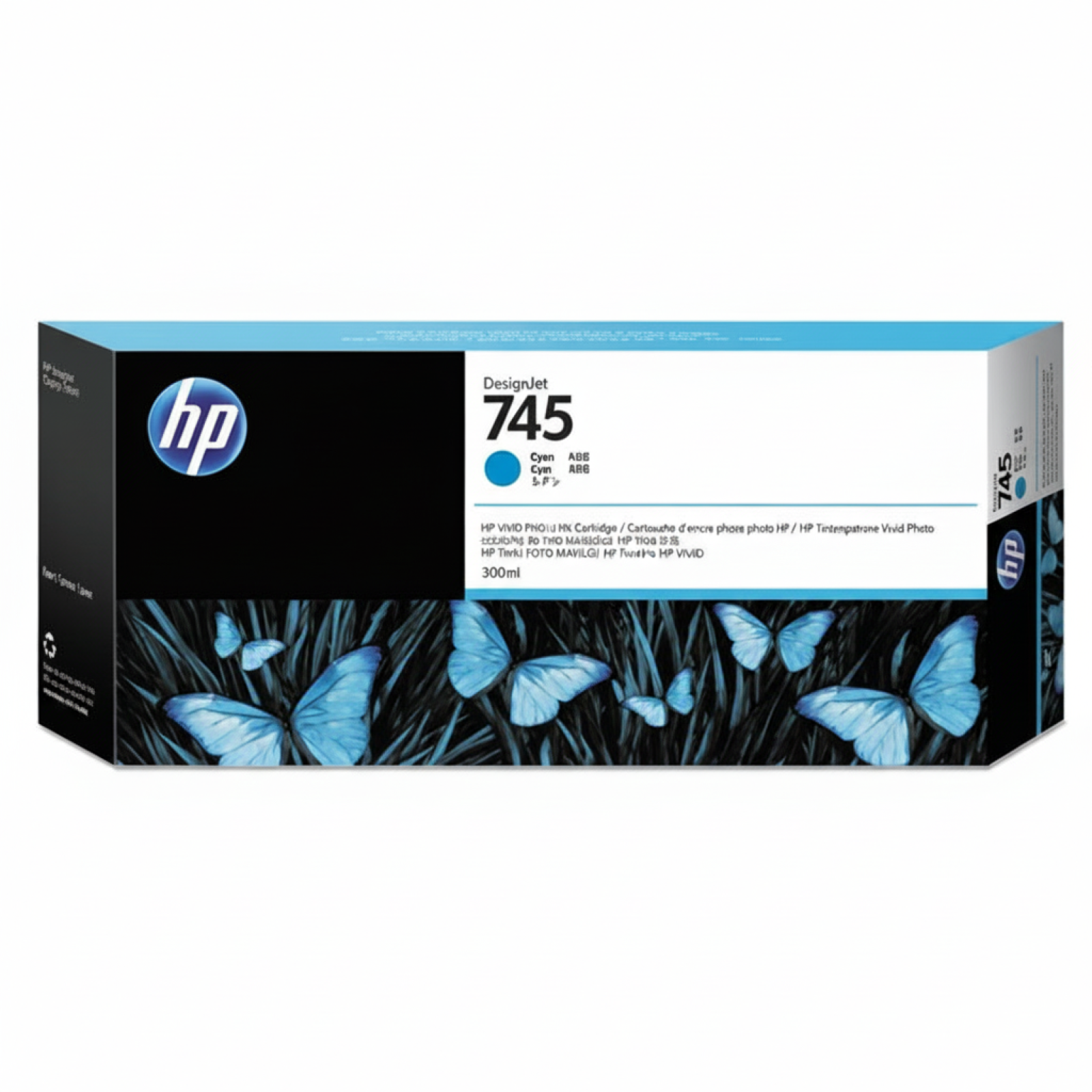 Original OEM Ink Cartridge HP 745 300ml (F9K03A) (Cyan)