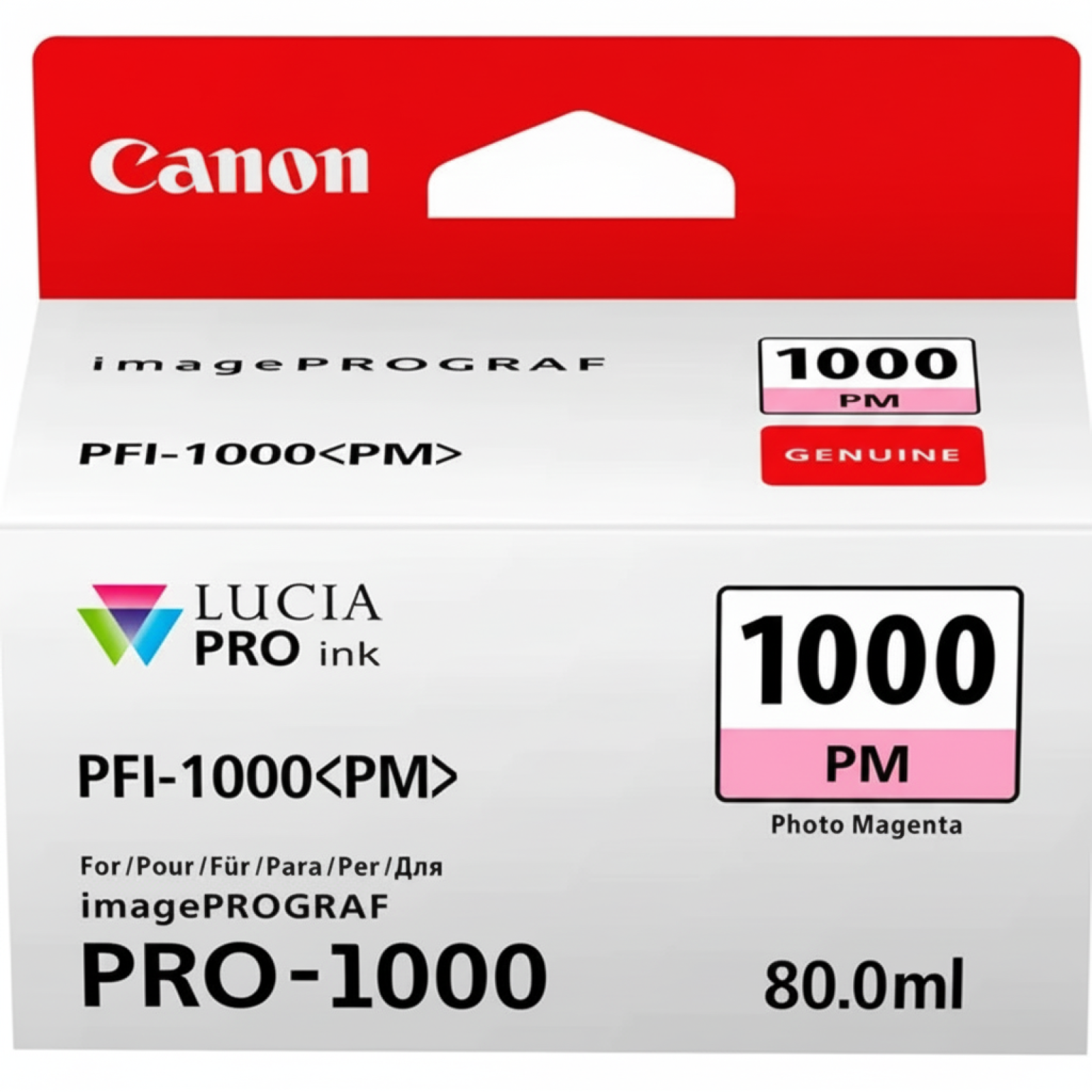 Original OEM Ink Cartridge Canon PFI-1000PM (0551C002) (Magenta Photo)