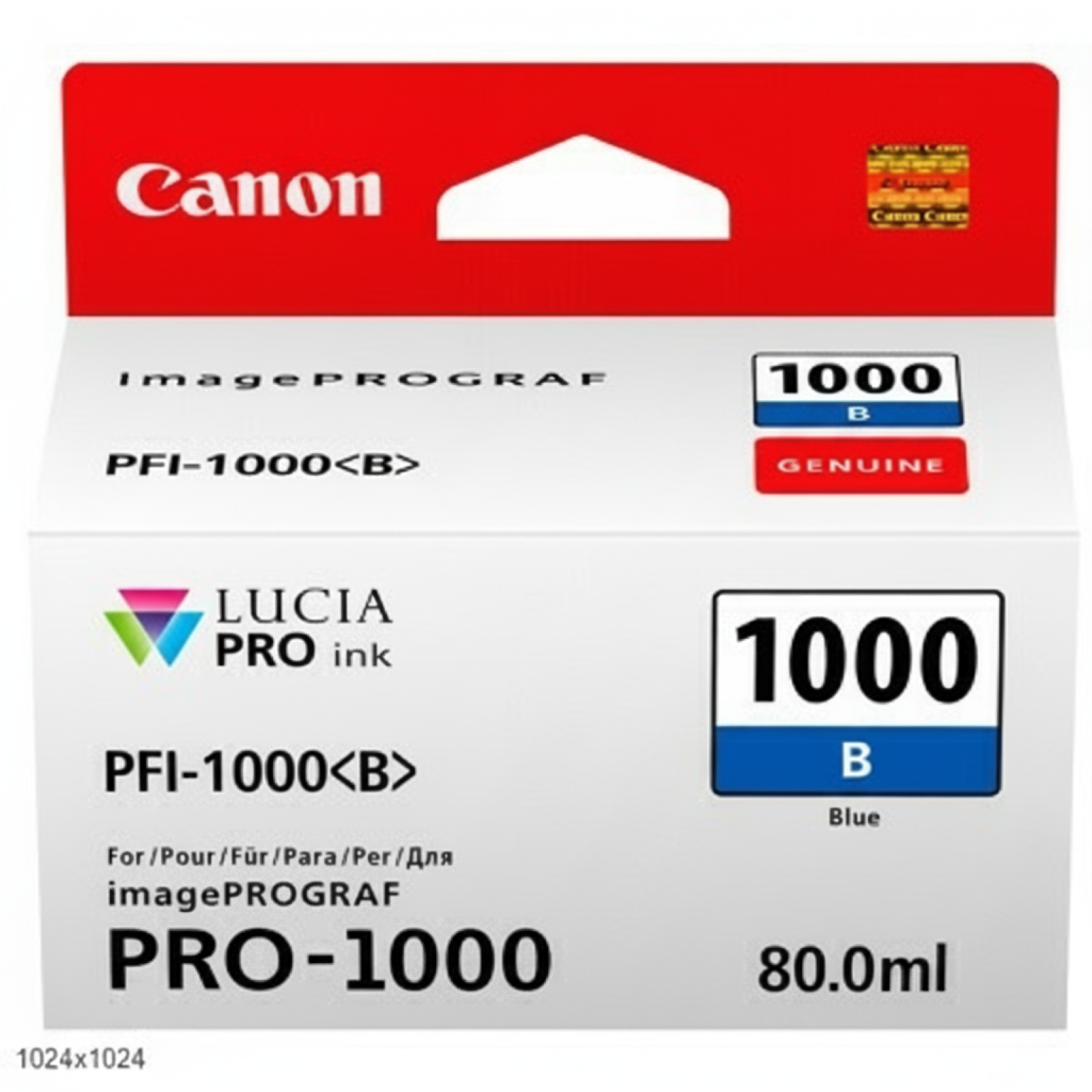 Original OEM Ink Cartridge Canon PFI-1000B (0555C002) (Blue)