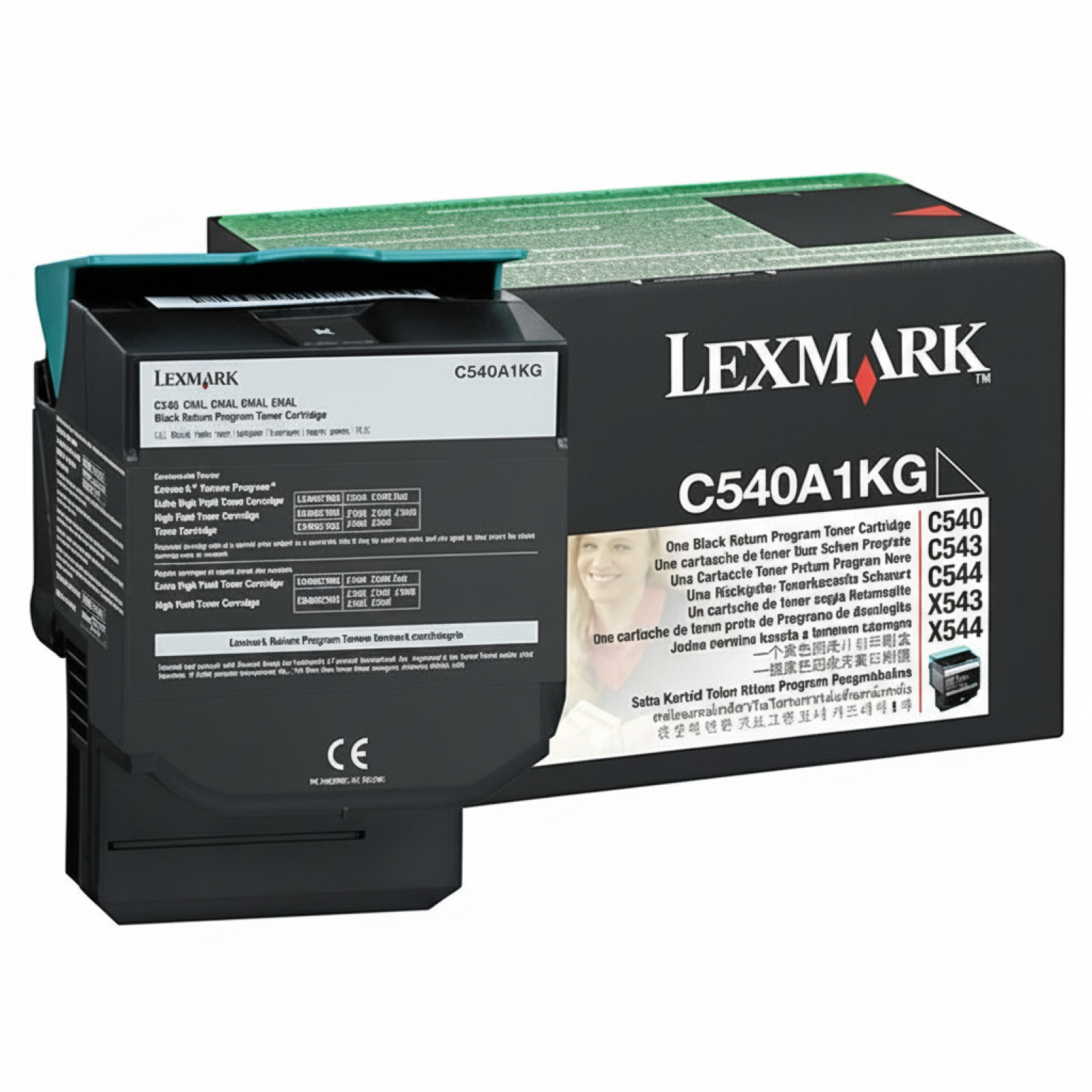 Original OEM Toner Lexmark C540 K (C540A1KG) (Black)