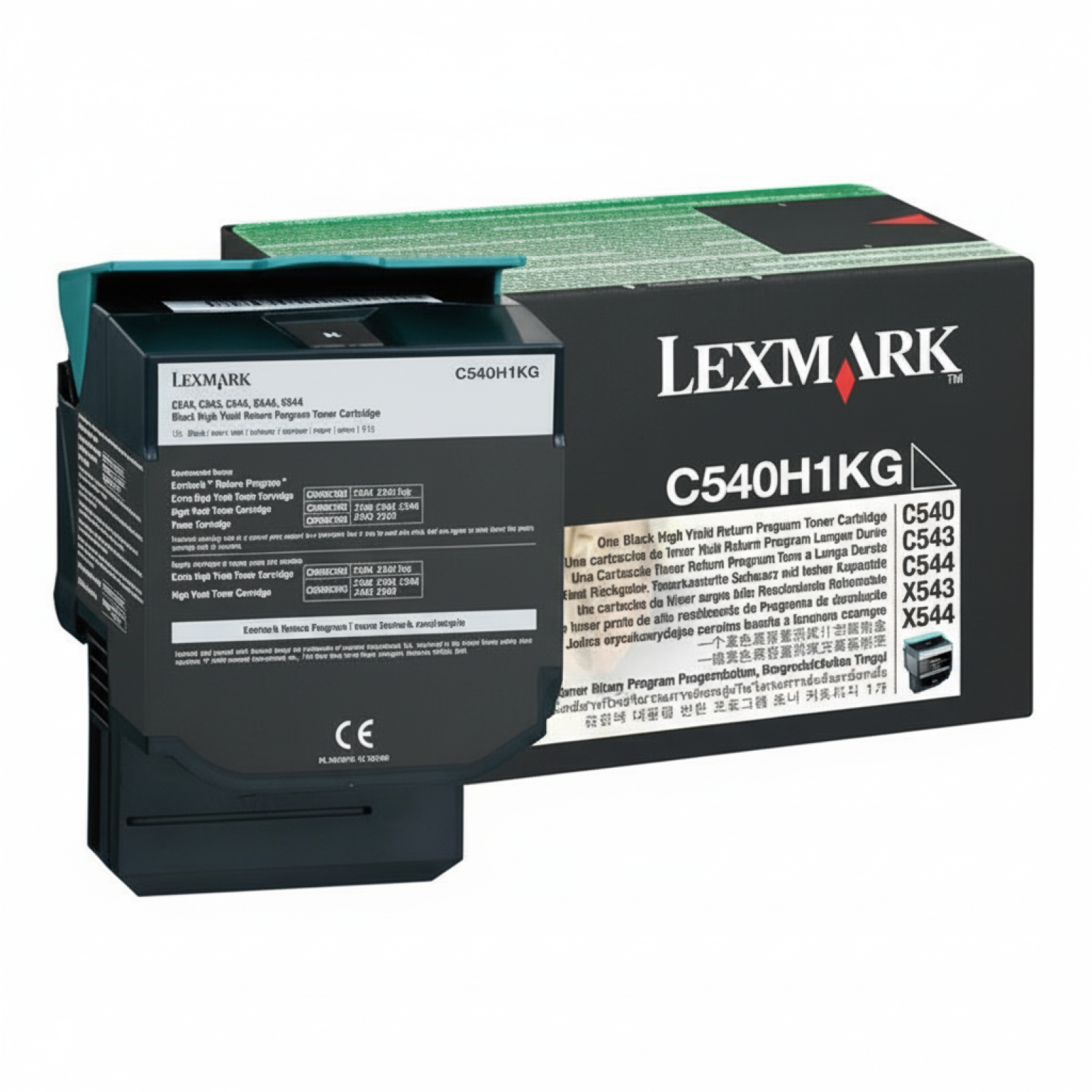 Original OEM Toner Lexmark C540 H K (C540H1KG) (Black)