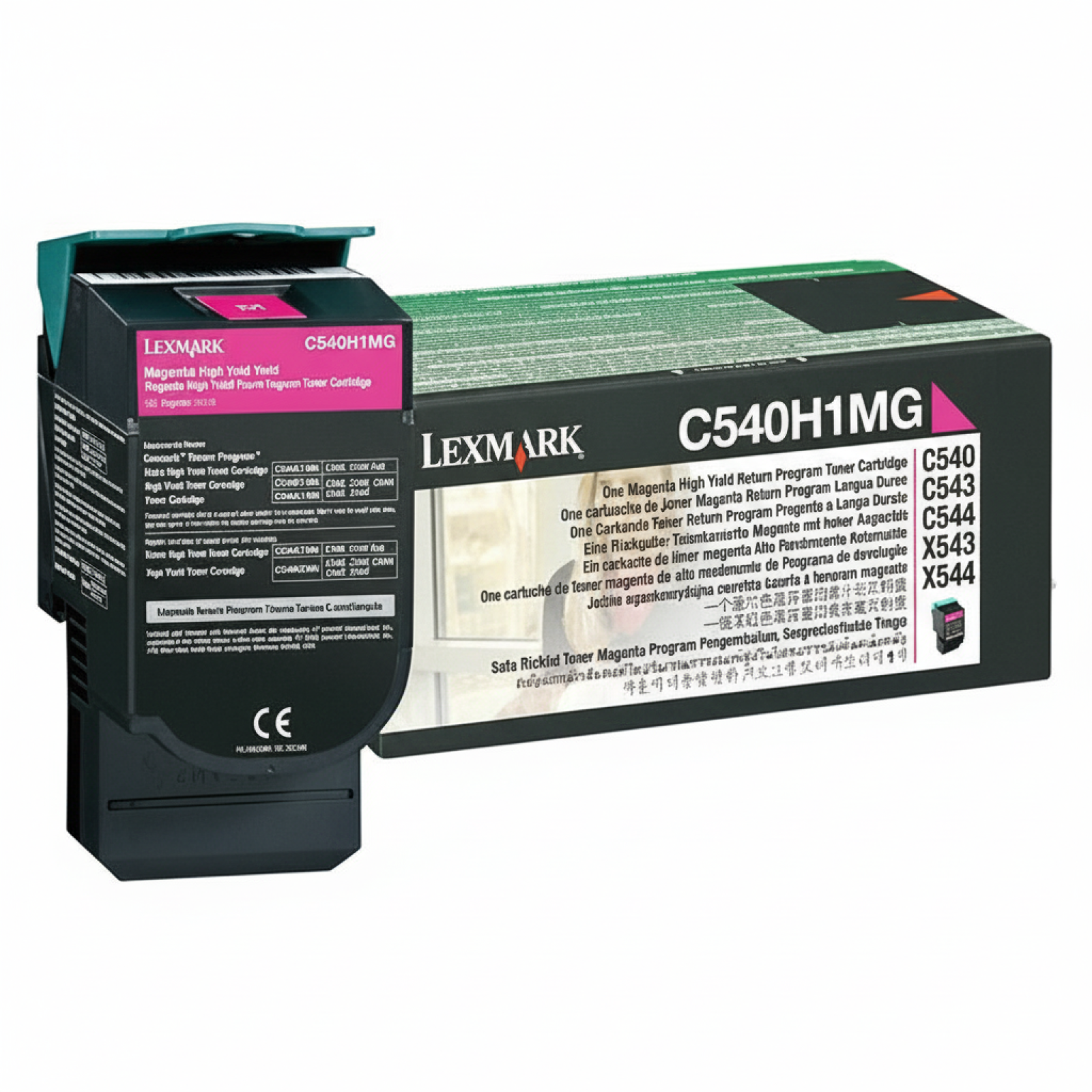 Original OEM Toner Lexmark C540 H M (C540H1MG) (Magenta)