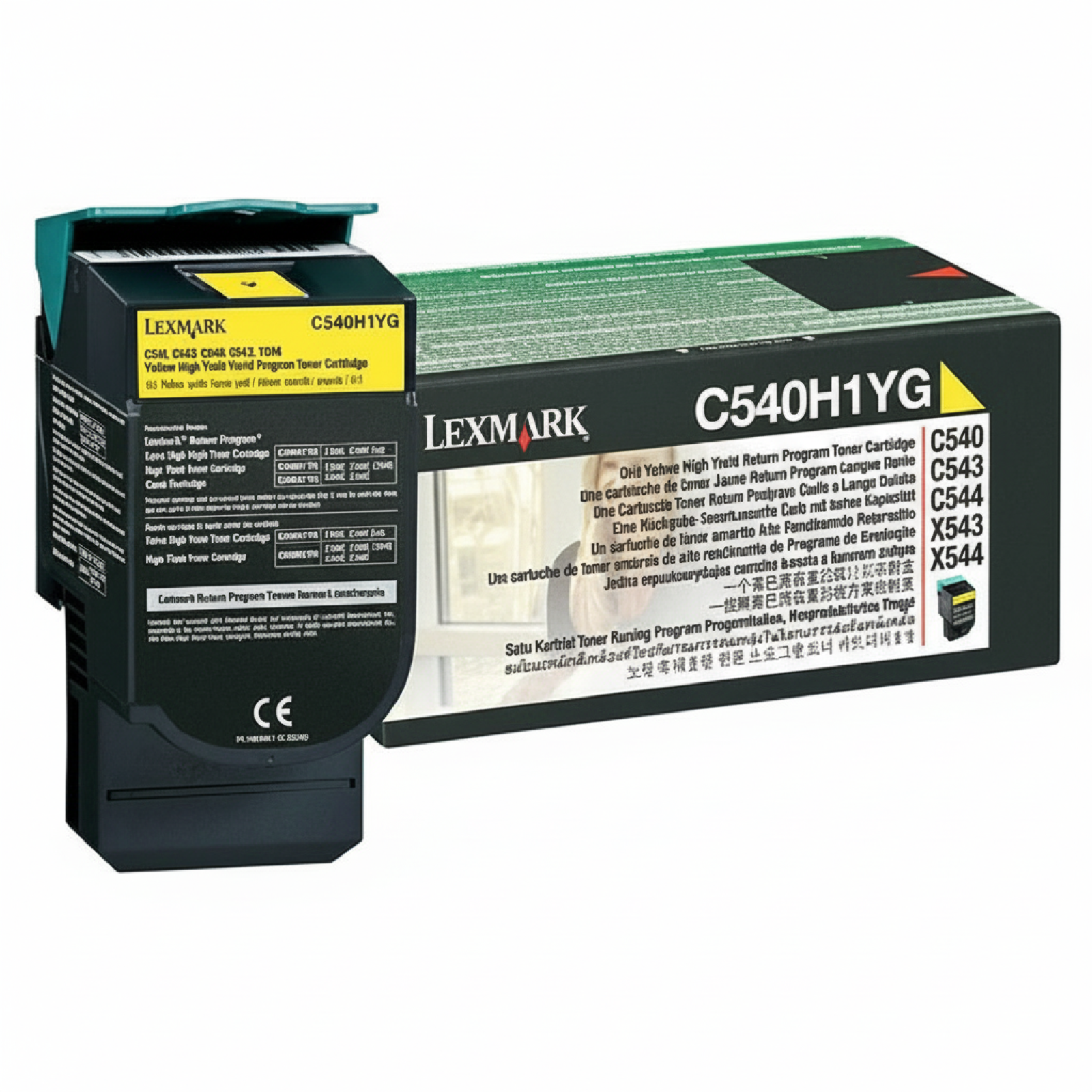 Original OEM Toner Lexmark C540 H Y (C540H1YG) (Yellow)