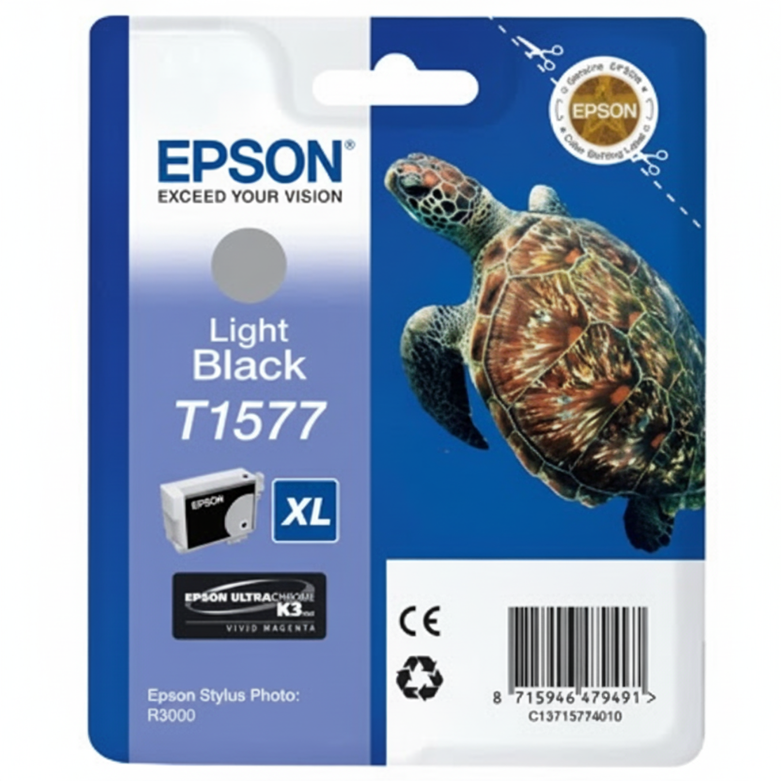 Original OEM Ink Cartridge Epson T1577 (C13T15774010) (Light black)