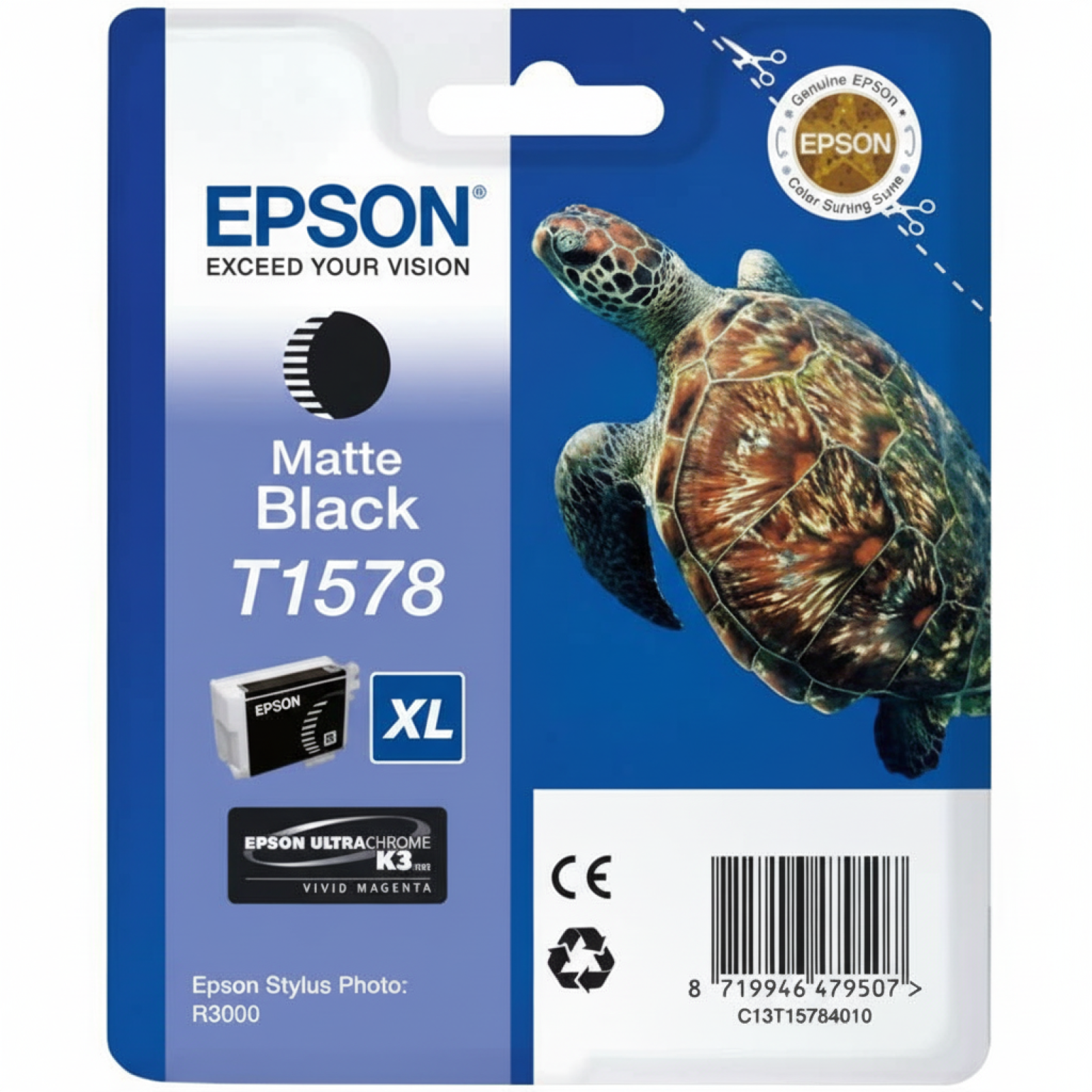 Original OEM Ink Cartridge Epson T1578 (C13T15784010) (Matte black)