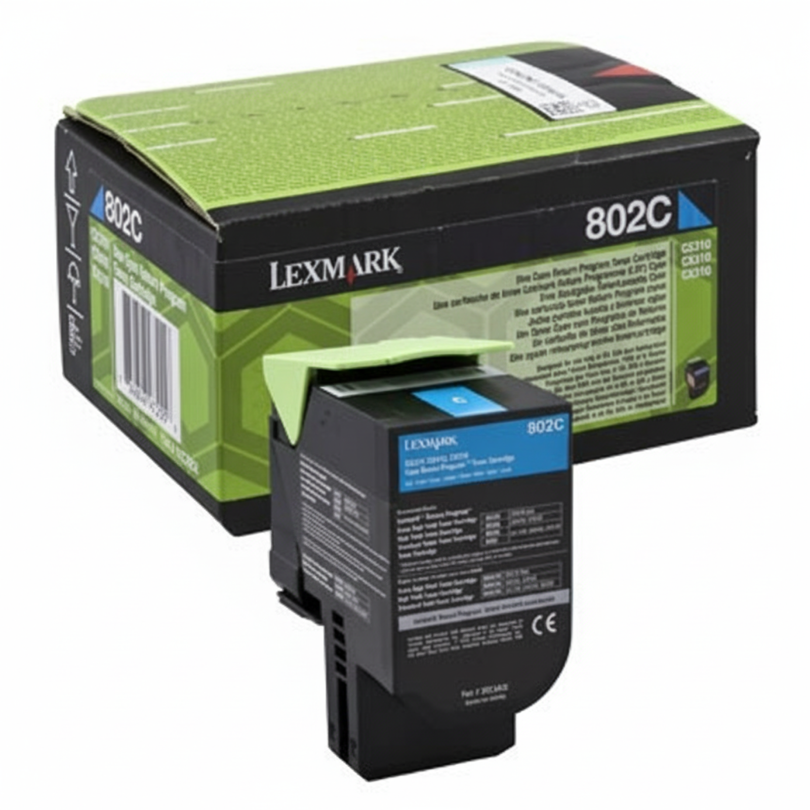 Original OEM Toner Lexmark 802C (80C2SC0) (Cyan)