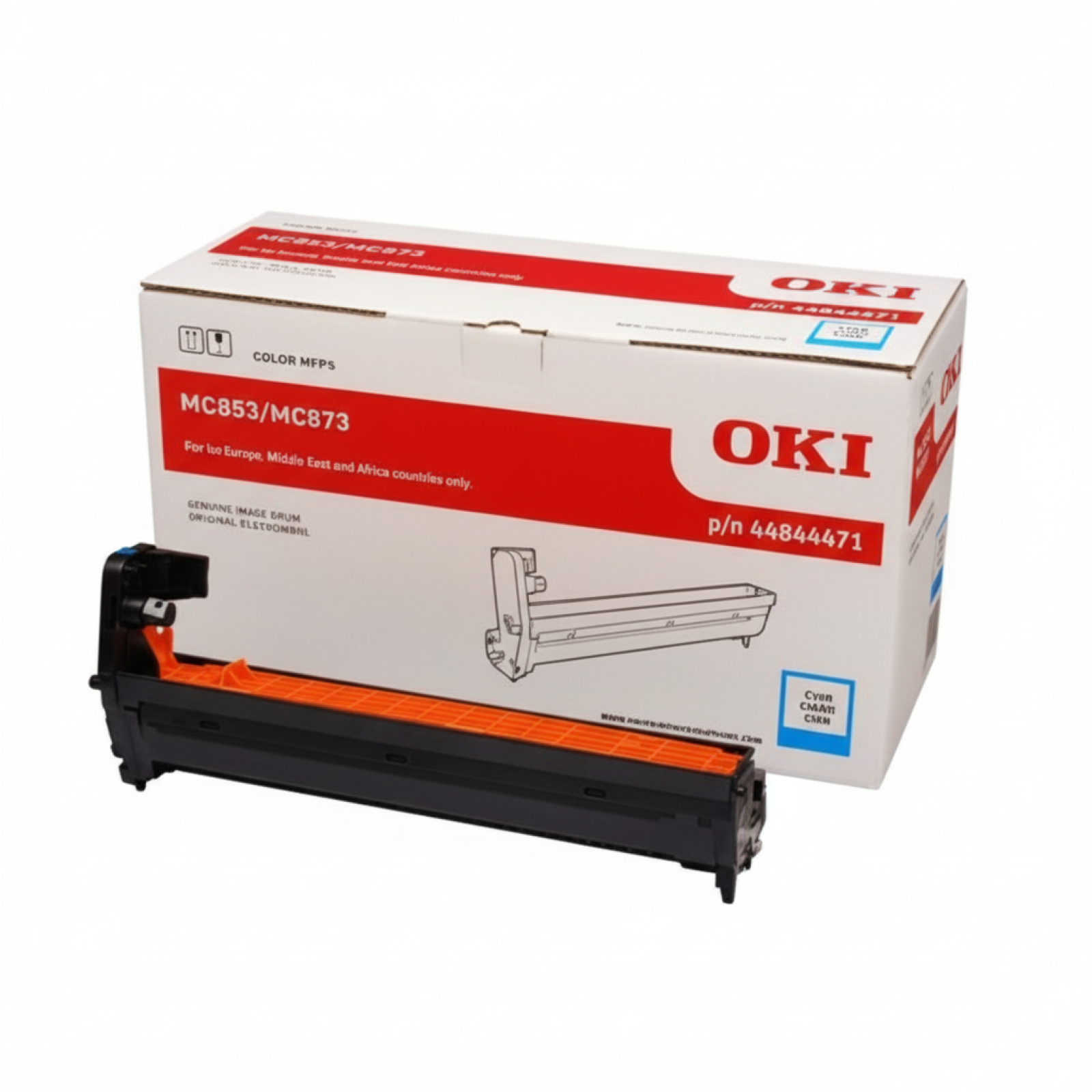 Original OEM Drum Unit Oki MC853 873 (44844471) (Cyan)