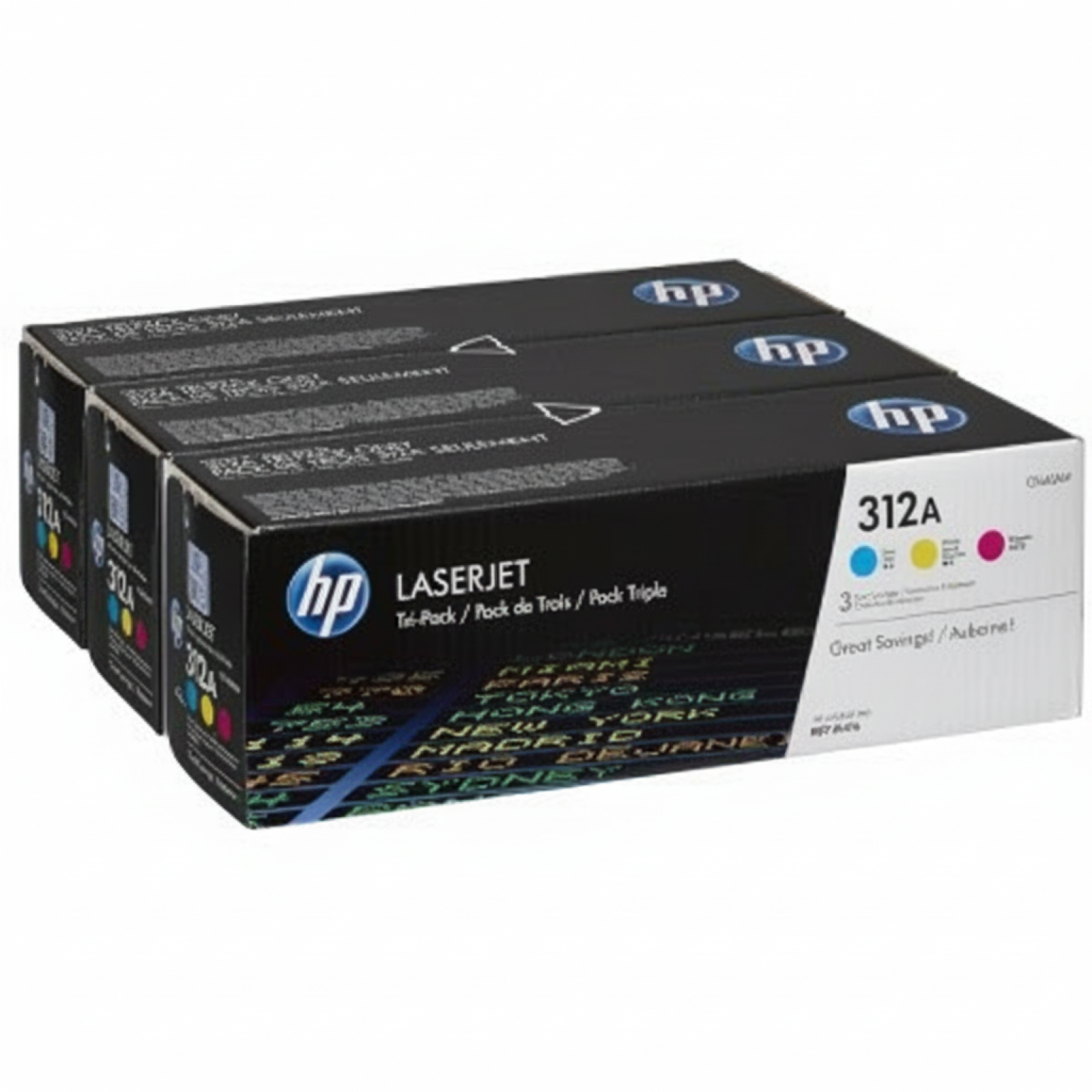 Original OEM Toners HP 312A CMY (CF440AM) (3-pack)