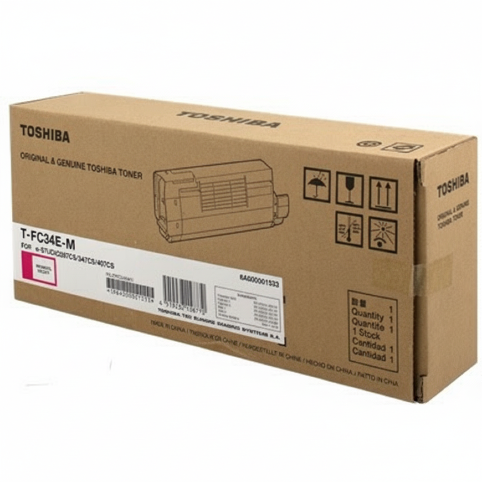 Original OEM Toner Toshiba T-FC34E-M (6A000001533) (Magenta)