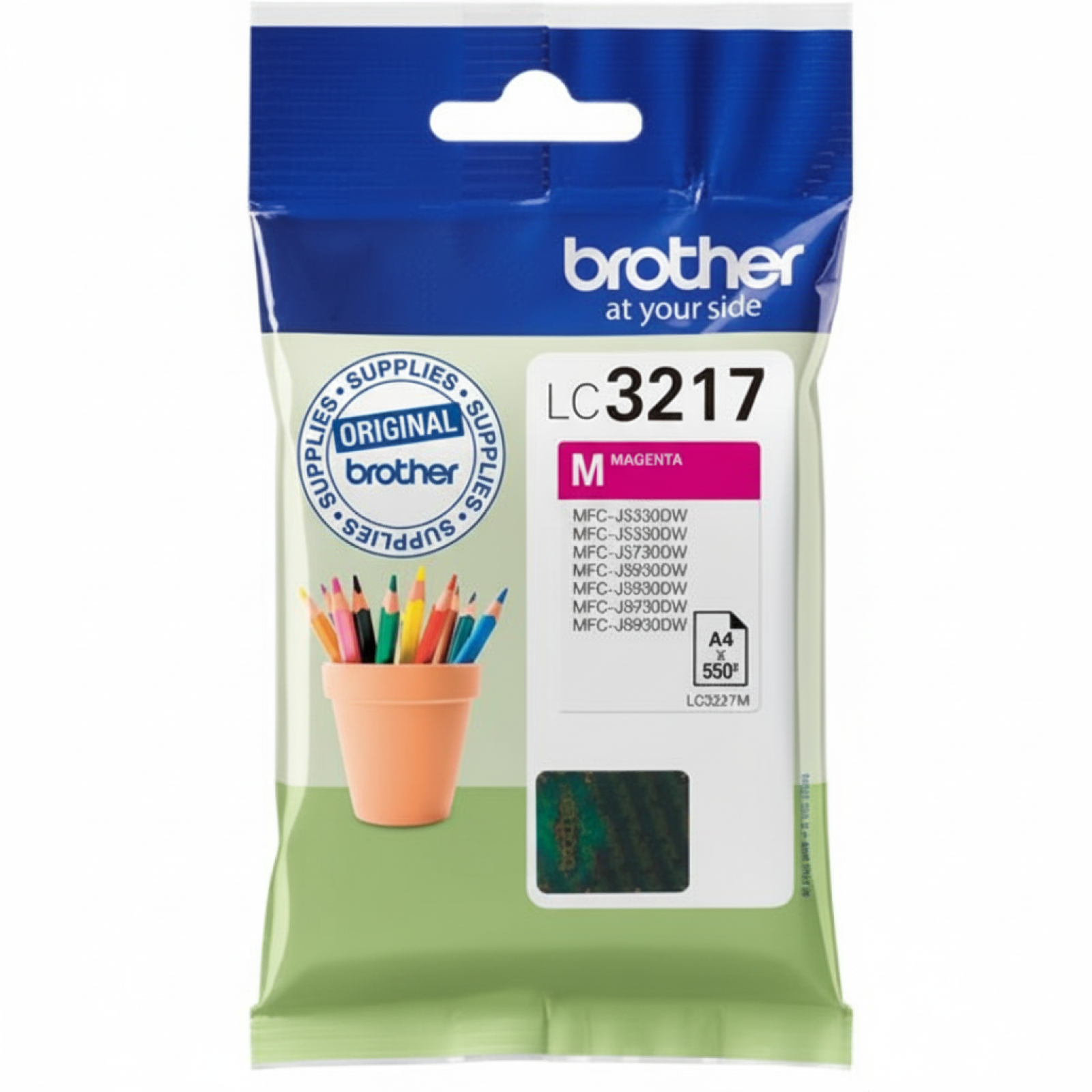 Original OEM Ink Cartridge Brother LC-3217 M (LC3217M) (Magenta)