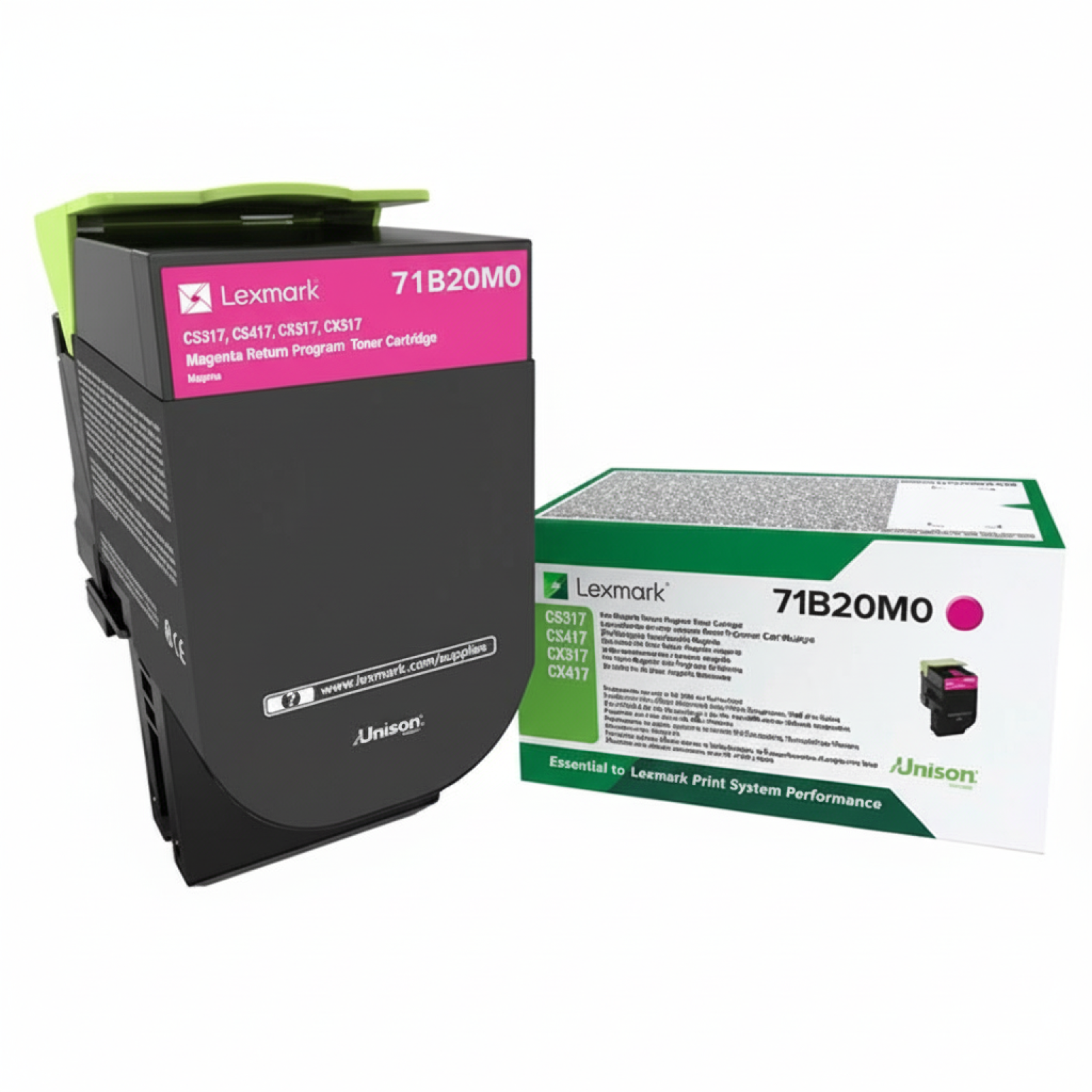 Original OEM Toner Lexmark CX417 M (71B20M0) (Magenta)