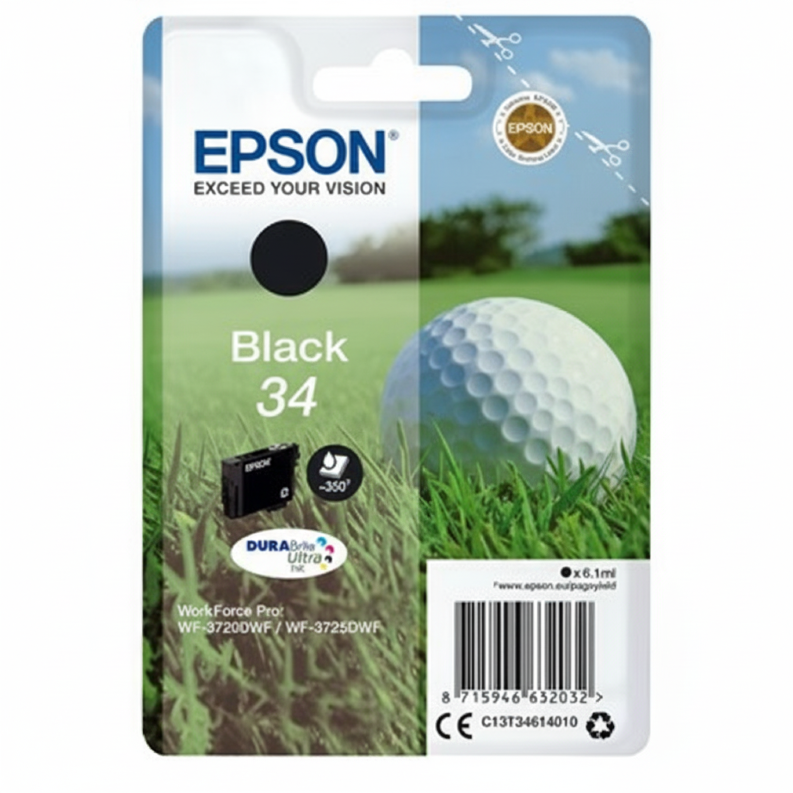 Original OEM Ink Cartridge Epson 34 (C13T34614010) (Black)