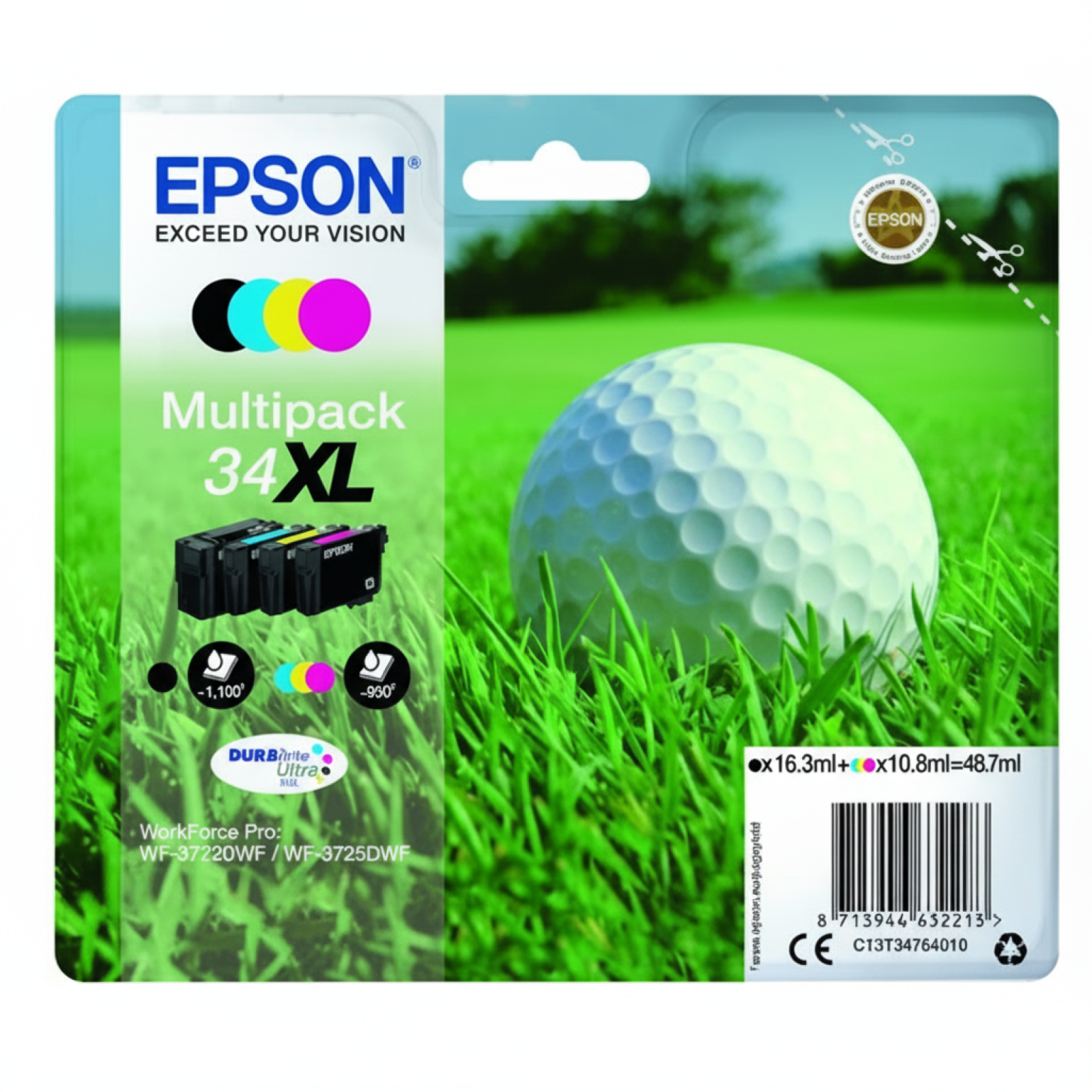 Original OEM Ink Cartridges Epson 34 XL (T3476) (multi pack)