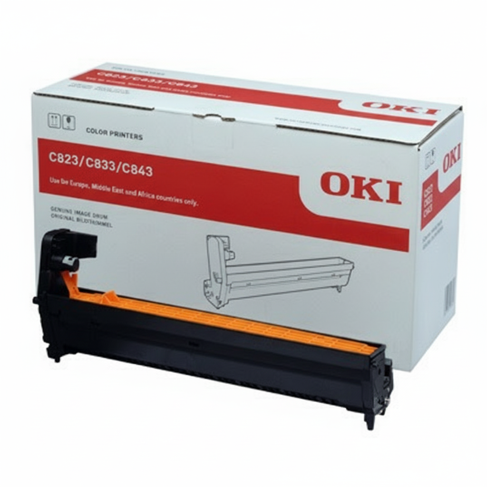 Original OEM Drum Unit Oki C823 C833 C843 (46438001) (Yellow)