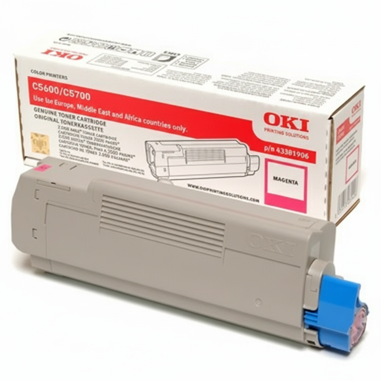 Original OEM Toner Oki C5600 5700 (43381906) (Magenta)