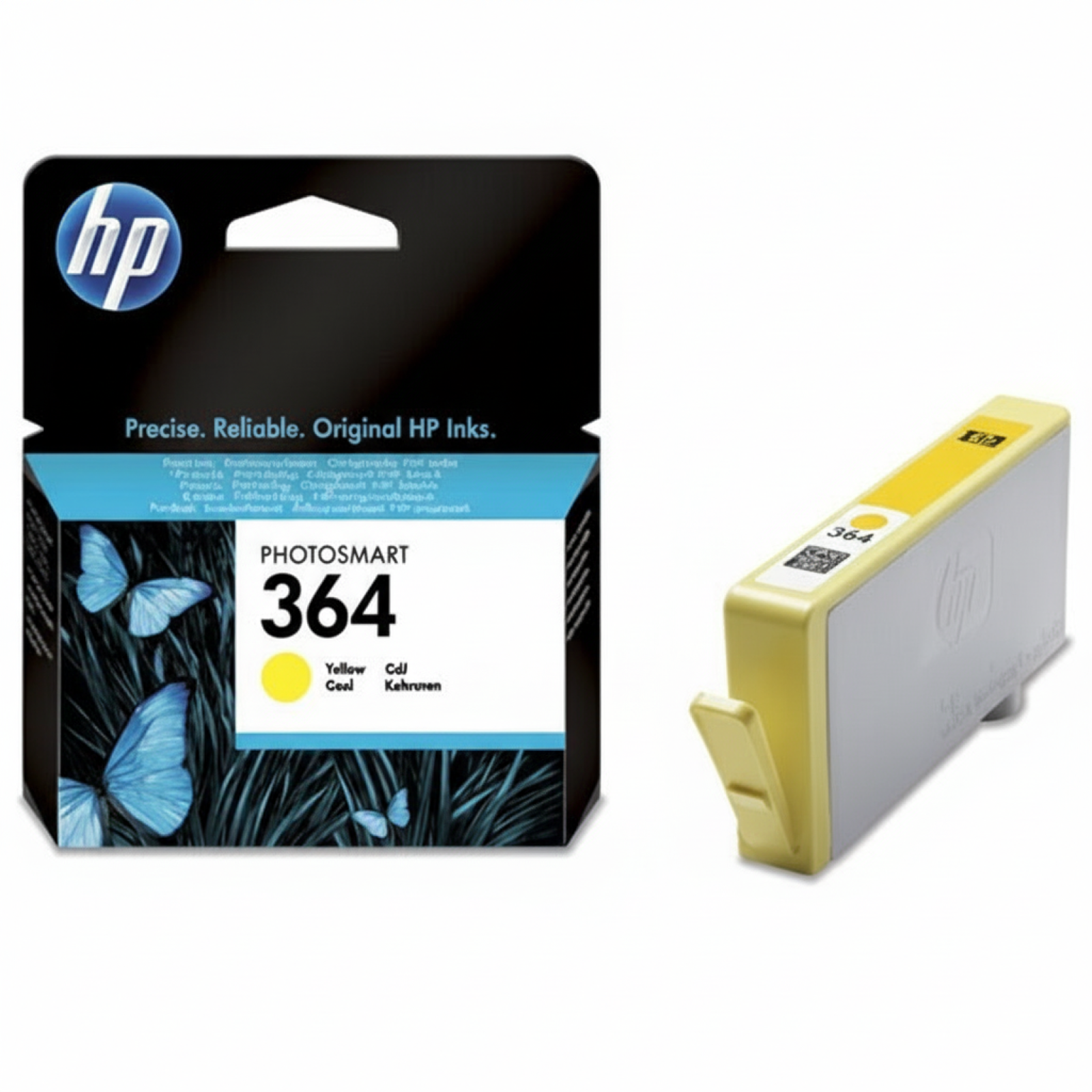 Original OEM Ink Cartridge HP 364 (CB320EE) (Yellow)