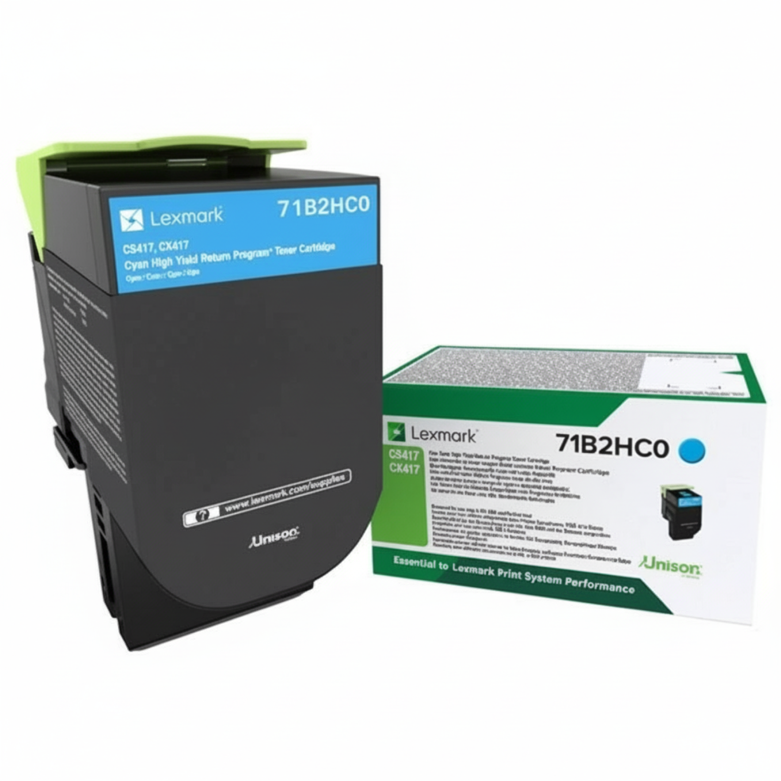 Original OEM Toner Lexmark CX417 H C (71B2HC0) (Cyan)