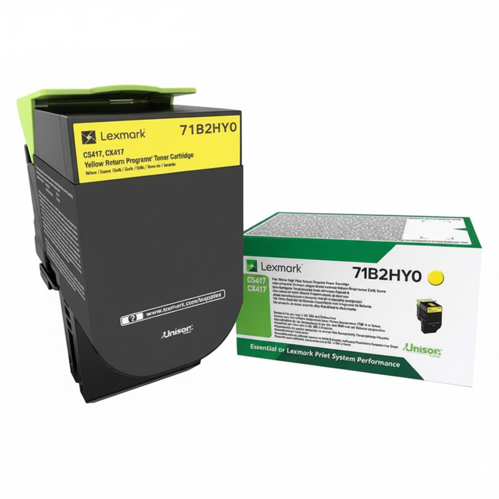 Original OEM Toner Lexmark CX417 H Y (71B2HY0) (Yellow)
