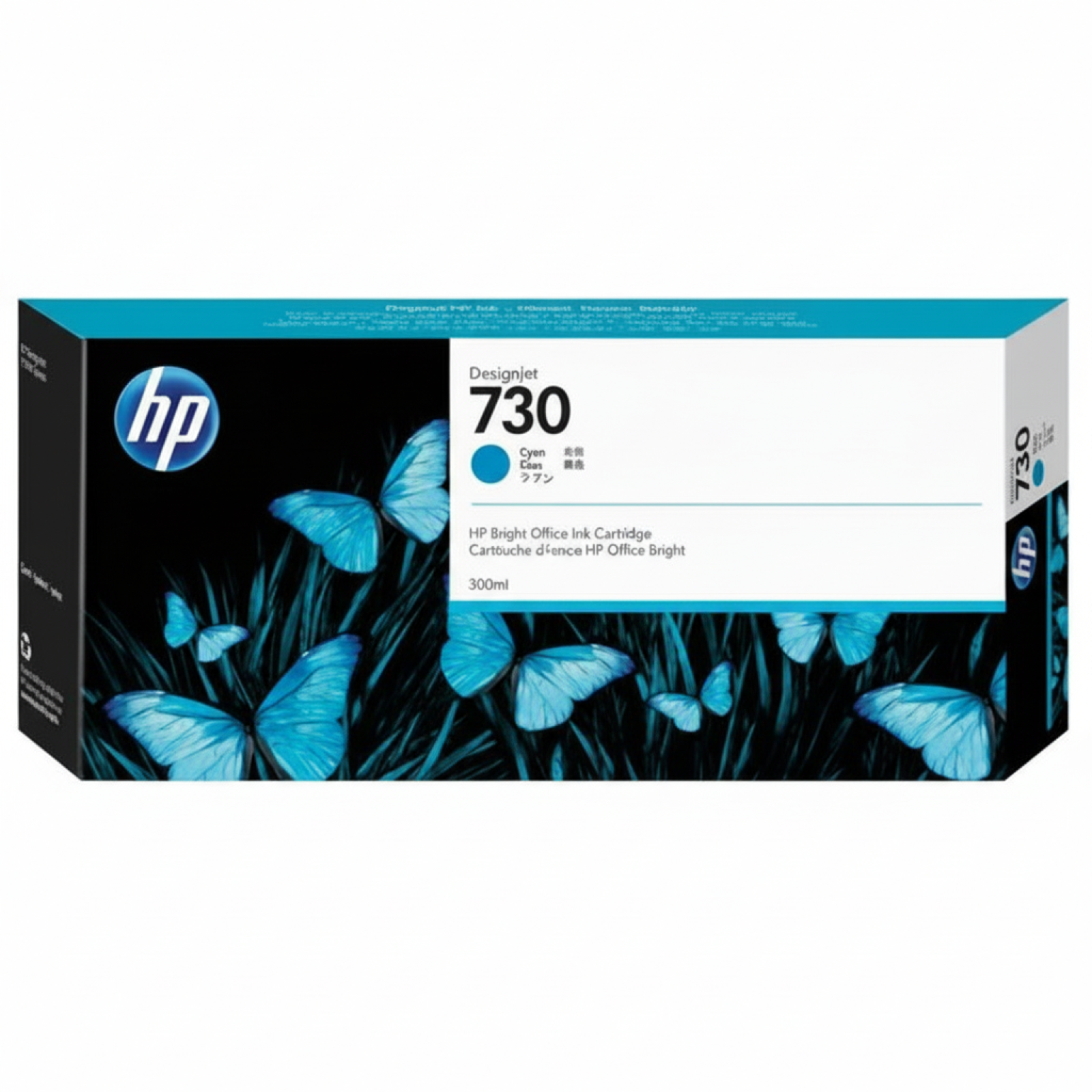 Original OEM Ink Cartridge HP 730 300ml (P2V68A) (Cyan)