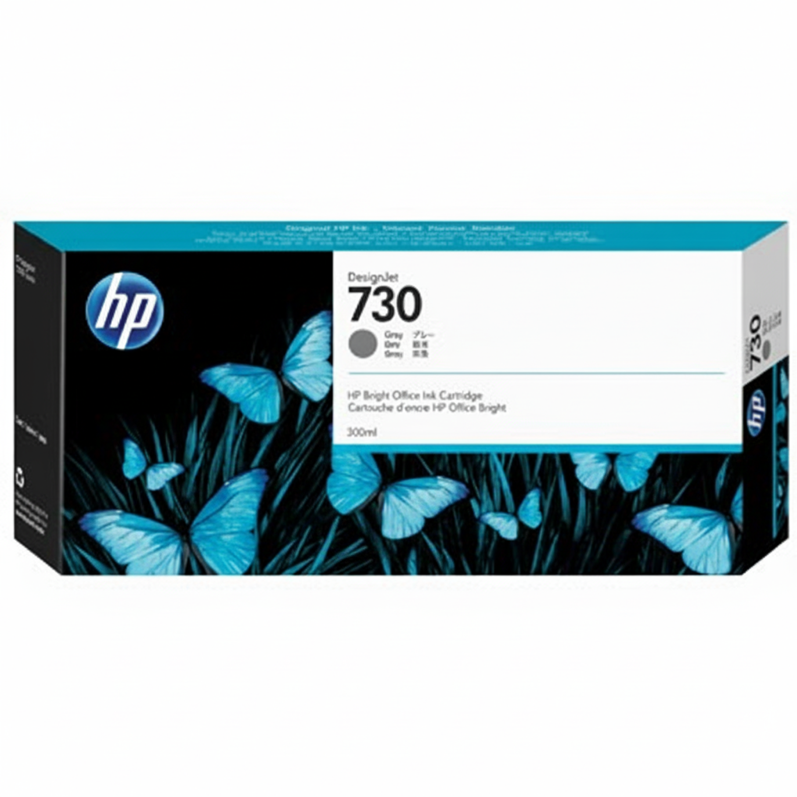 Original OEM Ink Cartridge HP 730 300ml (P2V72A) (Gray)