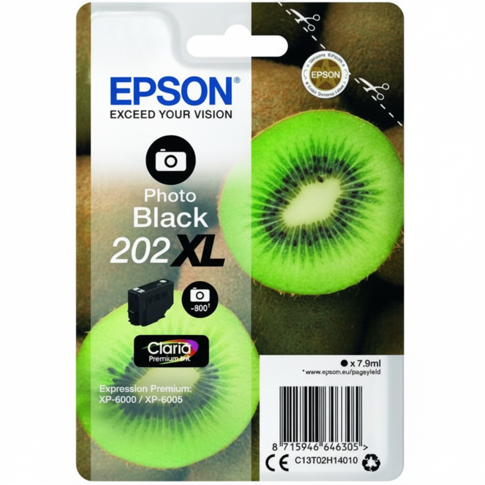 Original OEM Ink Cartridge Epson 202 XL (C13T02H14010) (Black Photo)