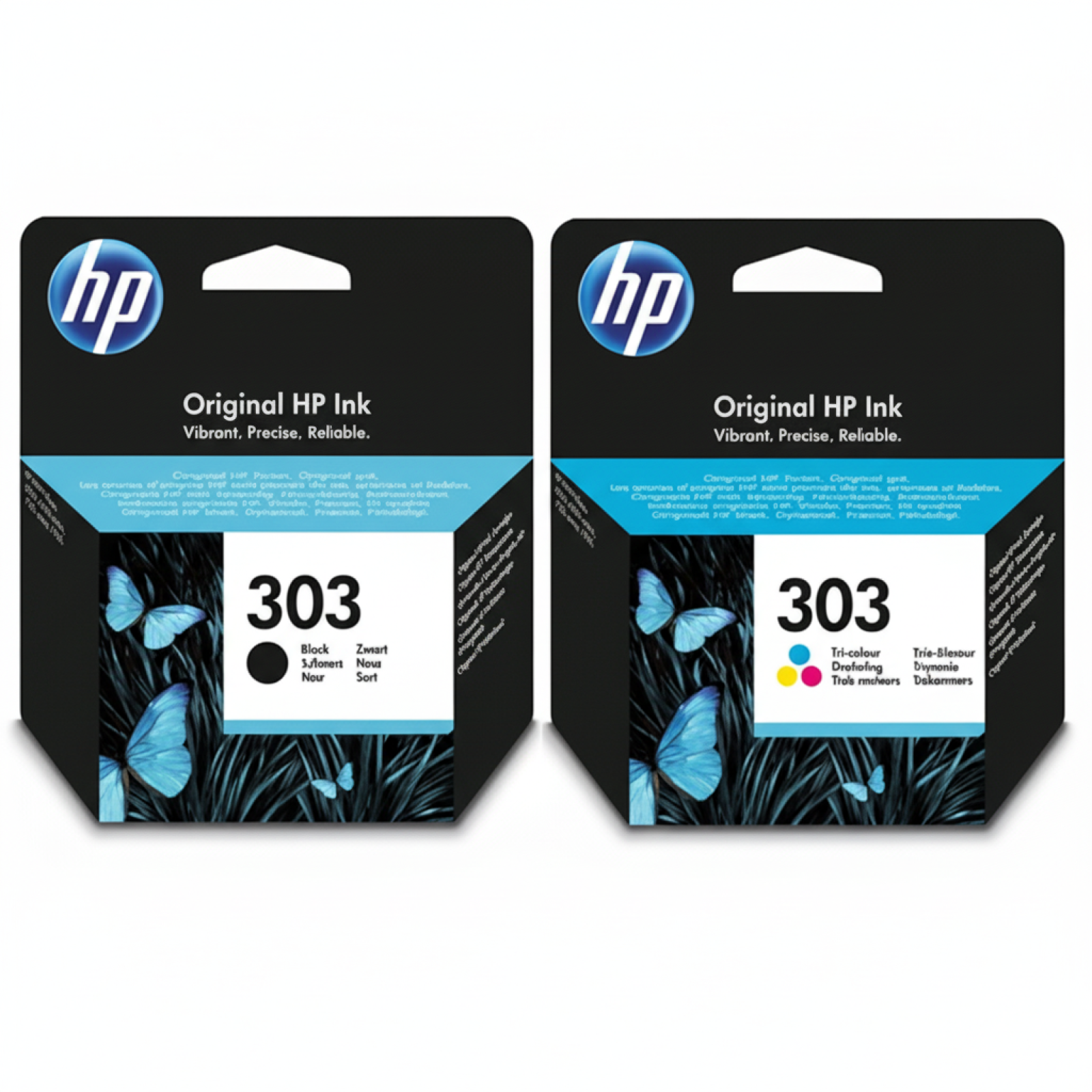 Original OEM Ink Cartridges HP 303 BK + 303 C (3YM92AE) (multi pack)