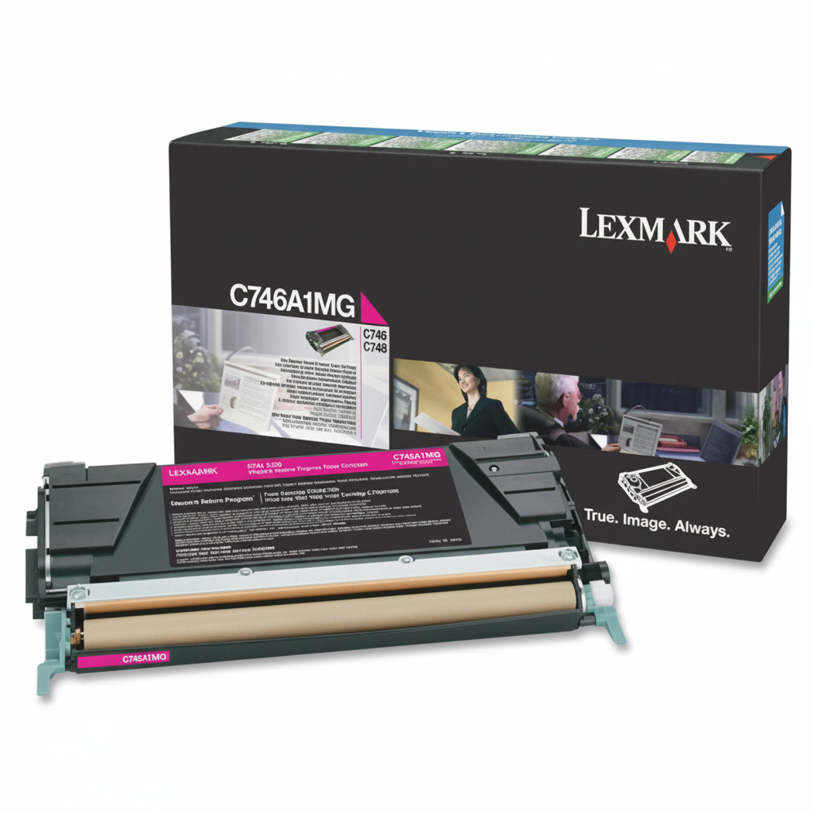 Original OEM Toner Lexmark C746 M (C746A1MG) (Magenta)