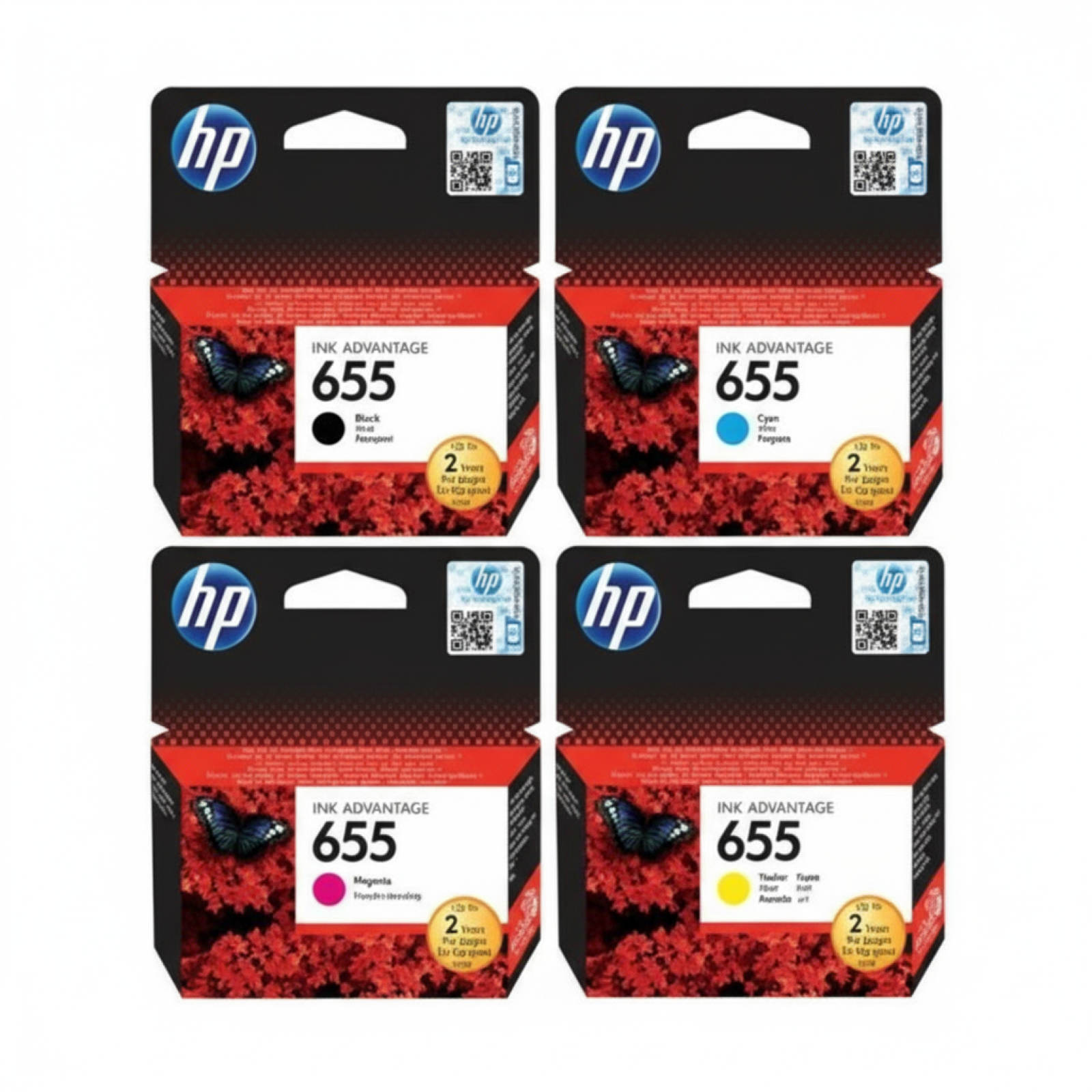 Original OEM Ink Cartridges HP 655 CMYK (CZ112A, CZ111A, CZ110A, CZ109A) (multi pack)