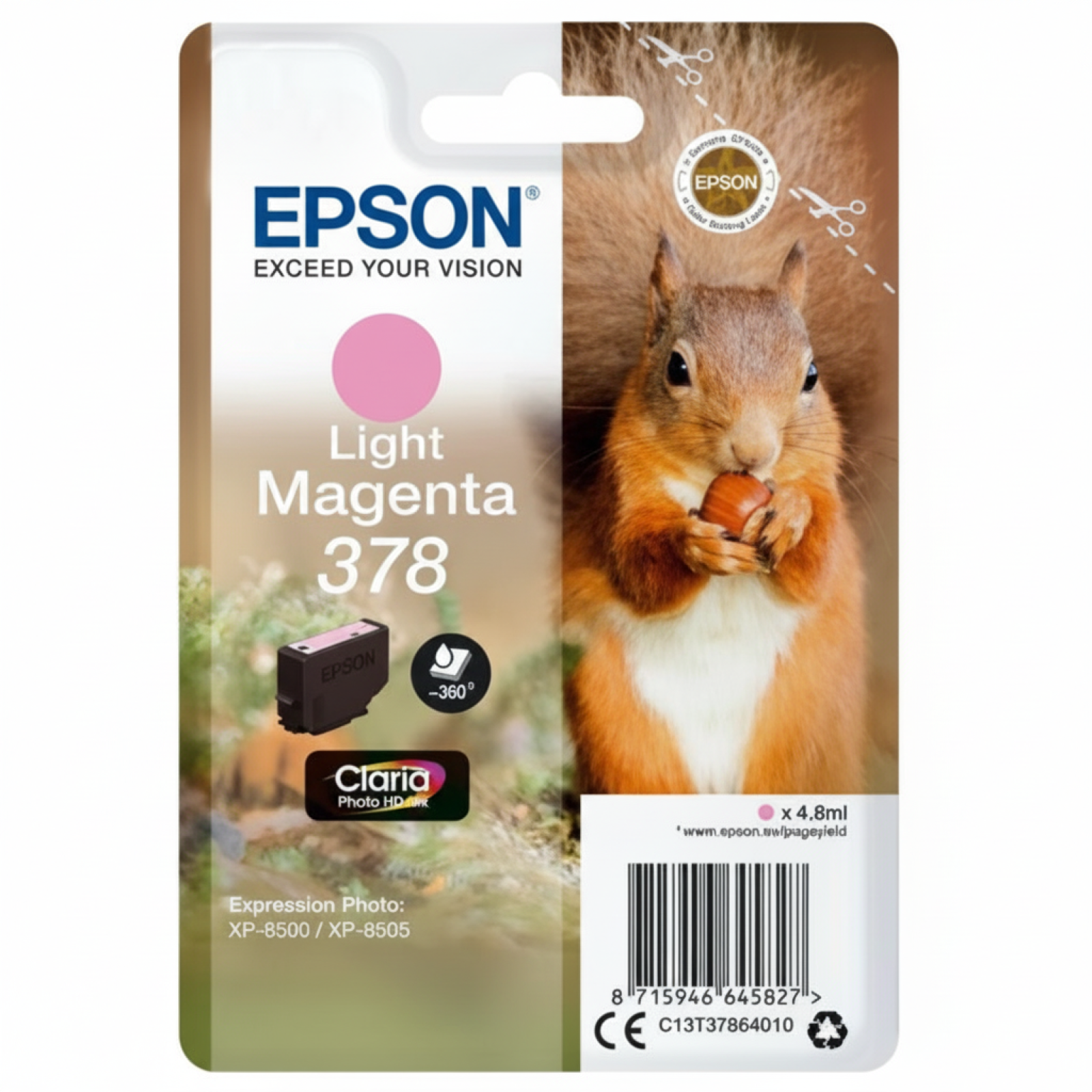 Original OEM Ink Cartridge Epson 378 (378) (Light magenta)