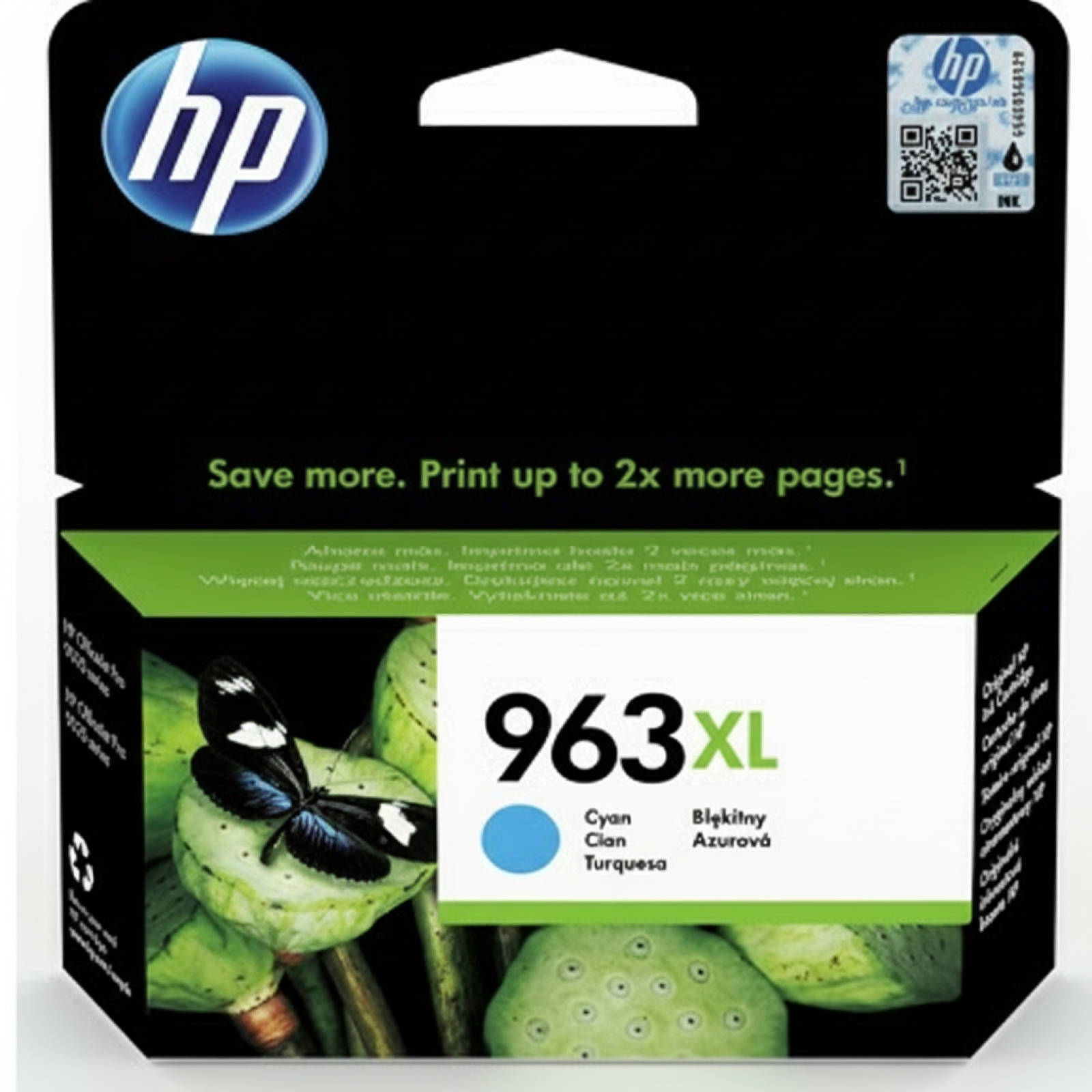 Original OEM Ink Cartridge HP 963 XL (3JA27AE) (Cyan)