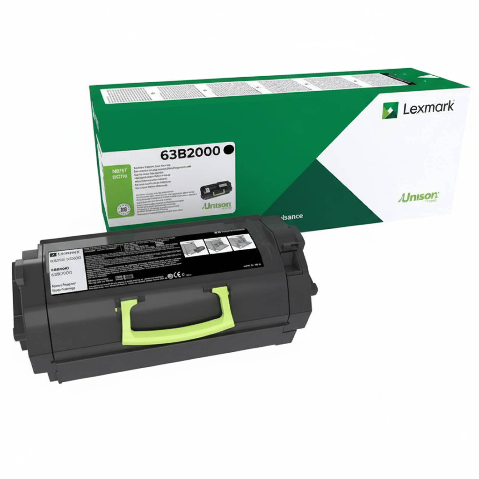 Original OEM Toner Lexmark MS717 (63B2000) (Black)