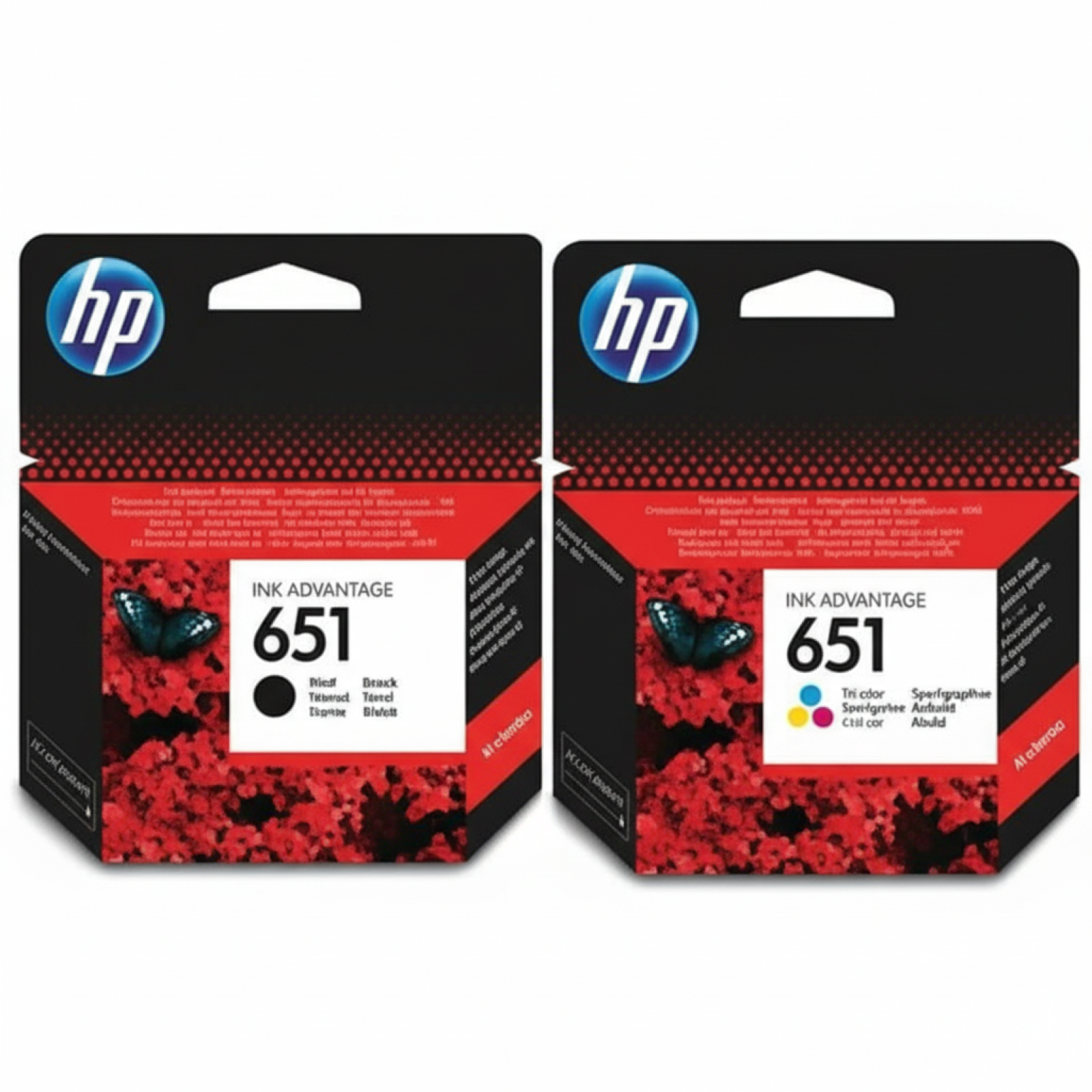 Original OEM Ink Cartridges HP 651 BK + 651 C (C2P10AE, C2P11AE) (multi pack)