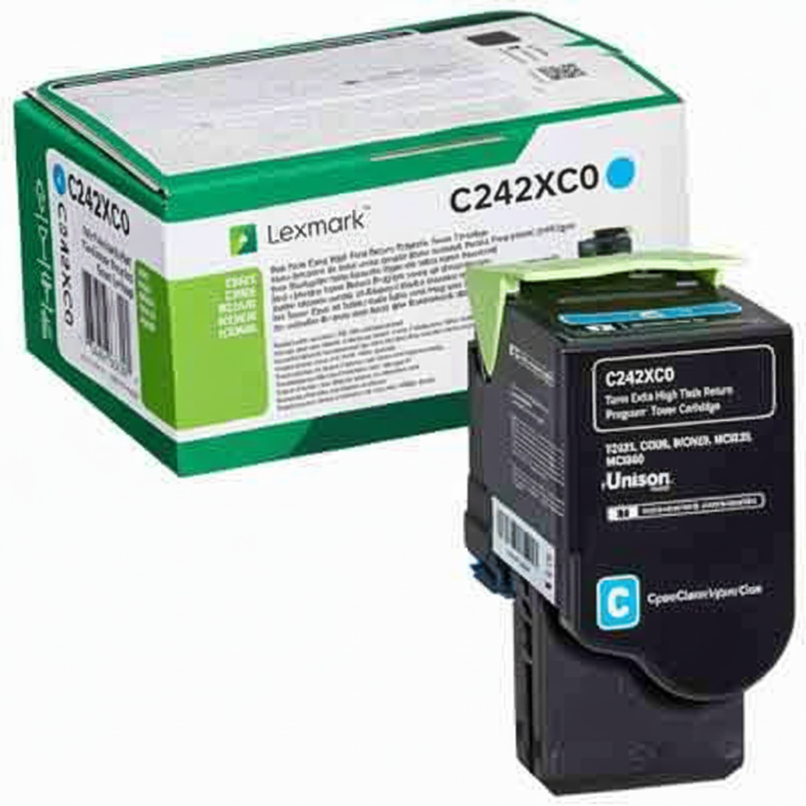 Original OEM Toner Lexmark C242X C (C242XC0) (Cyan)