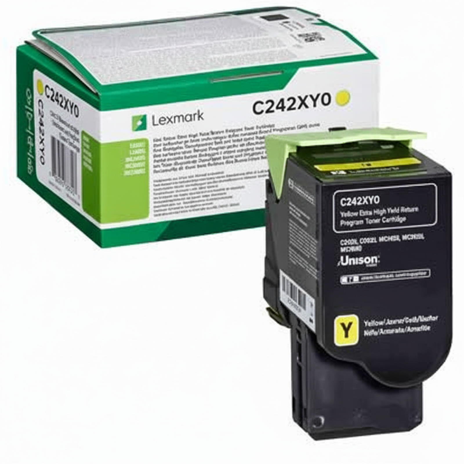 Original OEM Toner Lexmark C242X Y (C242XY0) (Yellow)
