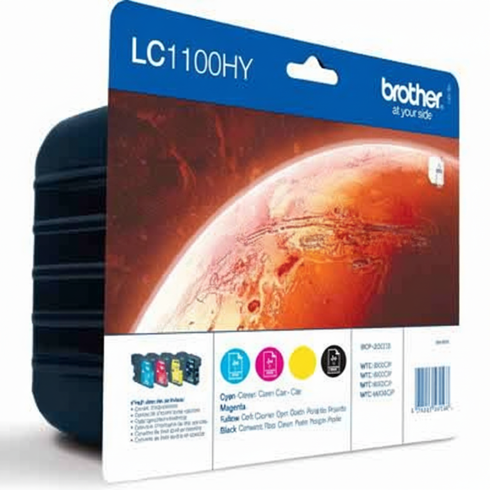 Original OEM Ink Cartridges Brother LC-1100 XL CMYK (LC1100HYVALBP) (multi pack)