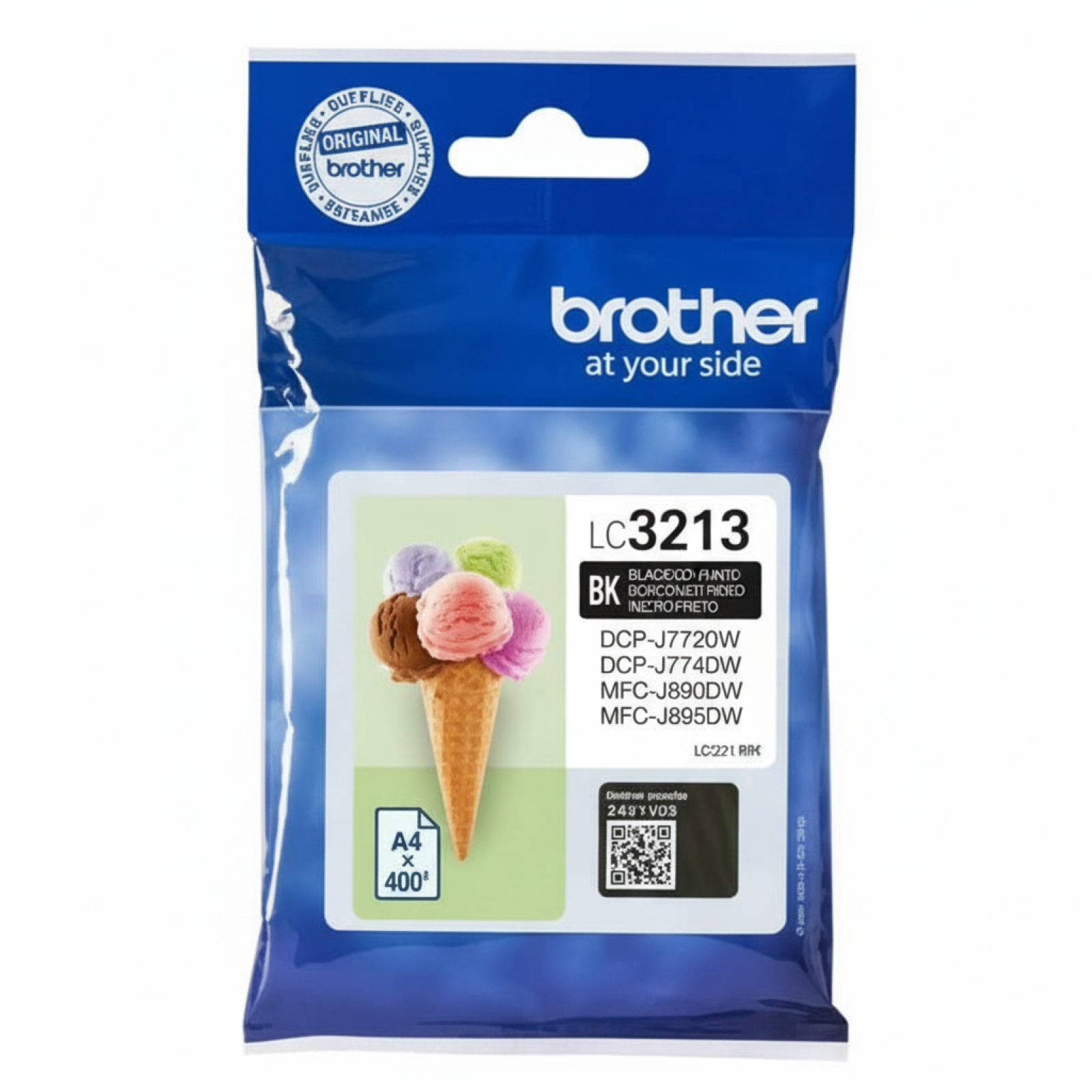 Original OEM Ink Cartridge Brother LC-3213 BK (LC3213BK) (Black)